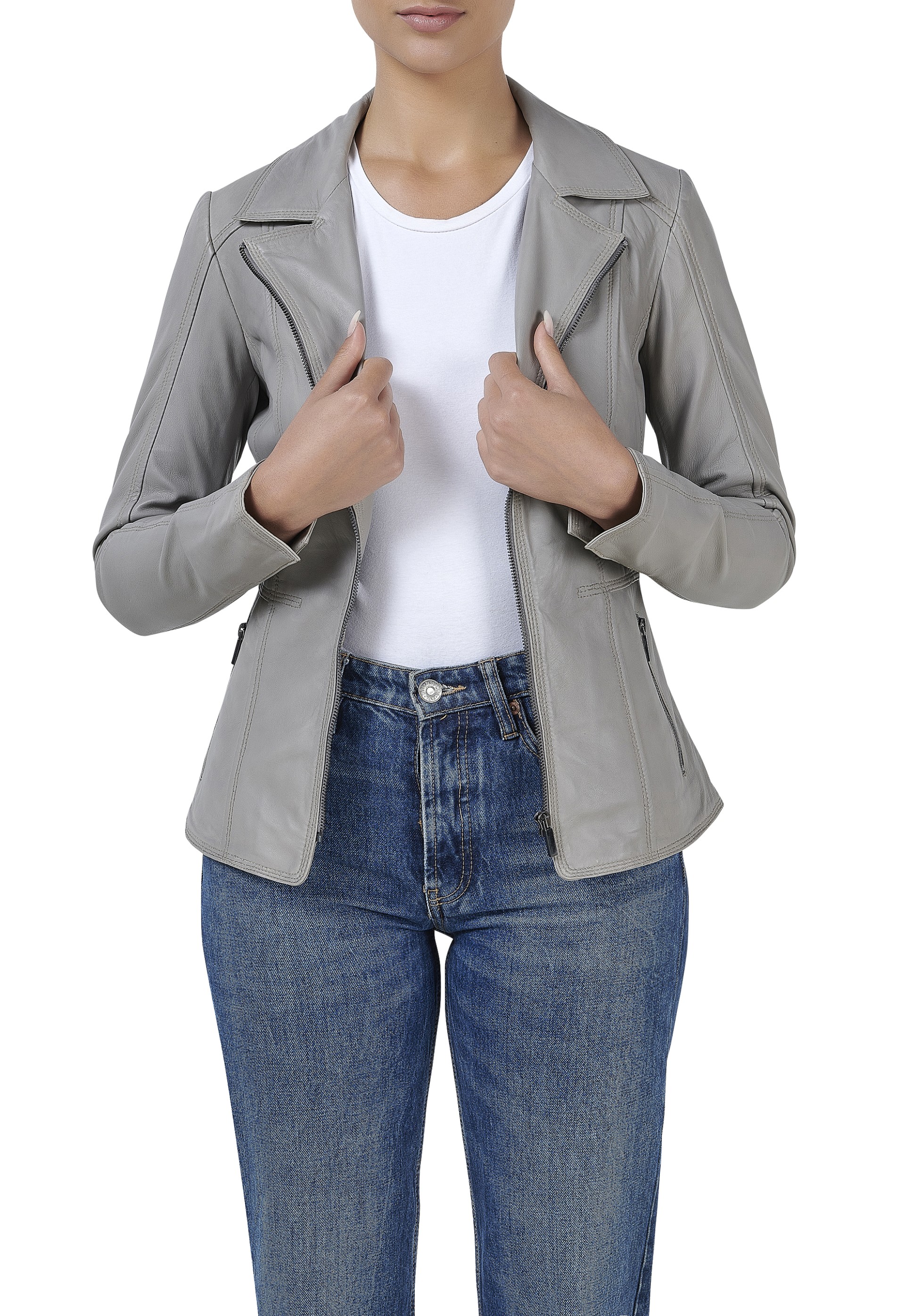 Casaco em pele Mirella