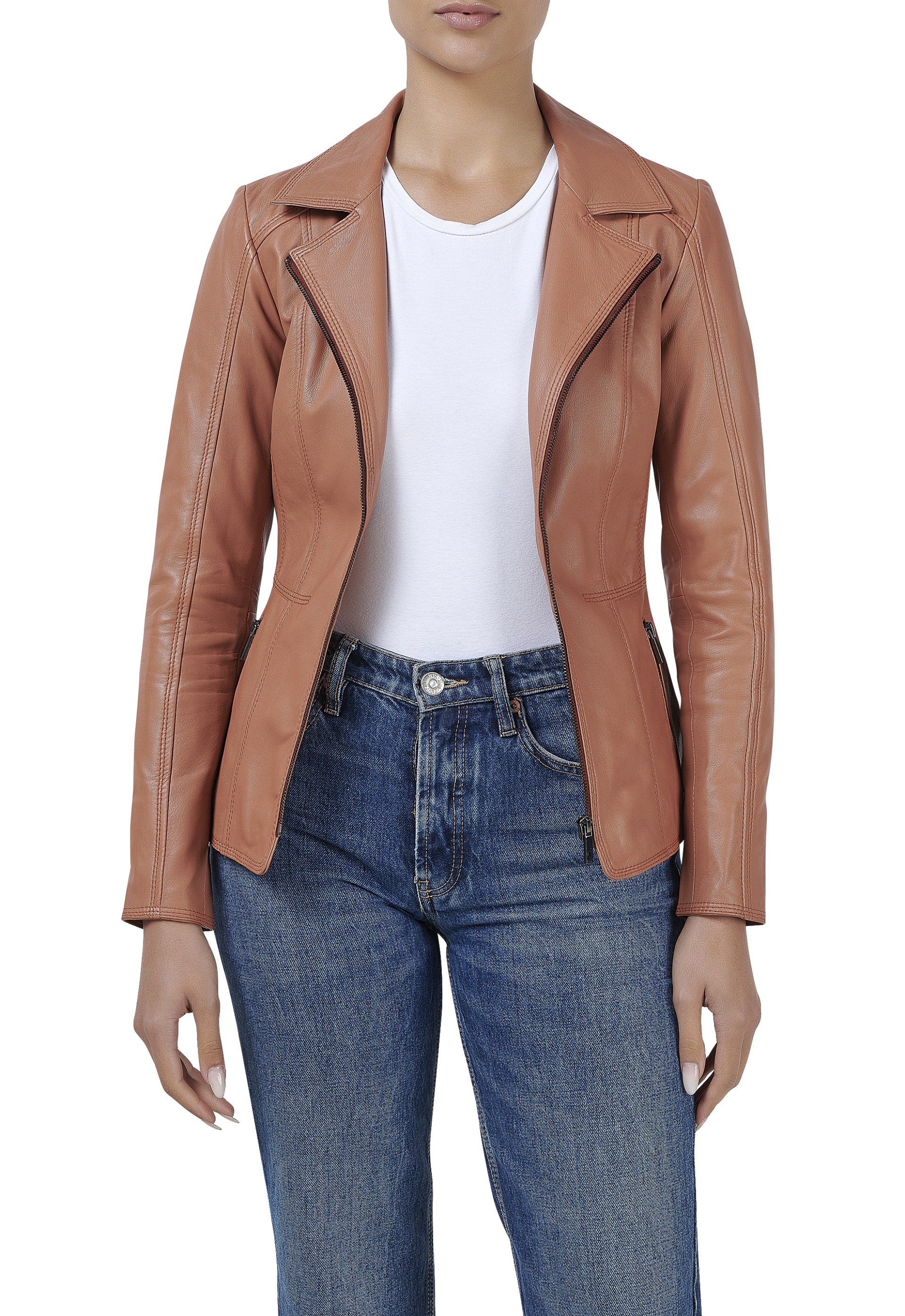 Casaco em pele Mirella