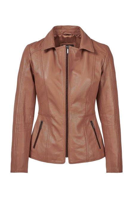 Casaco em pele Mirella