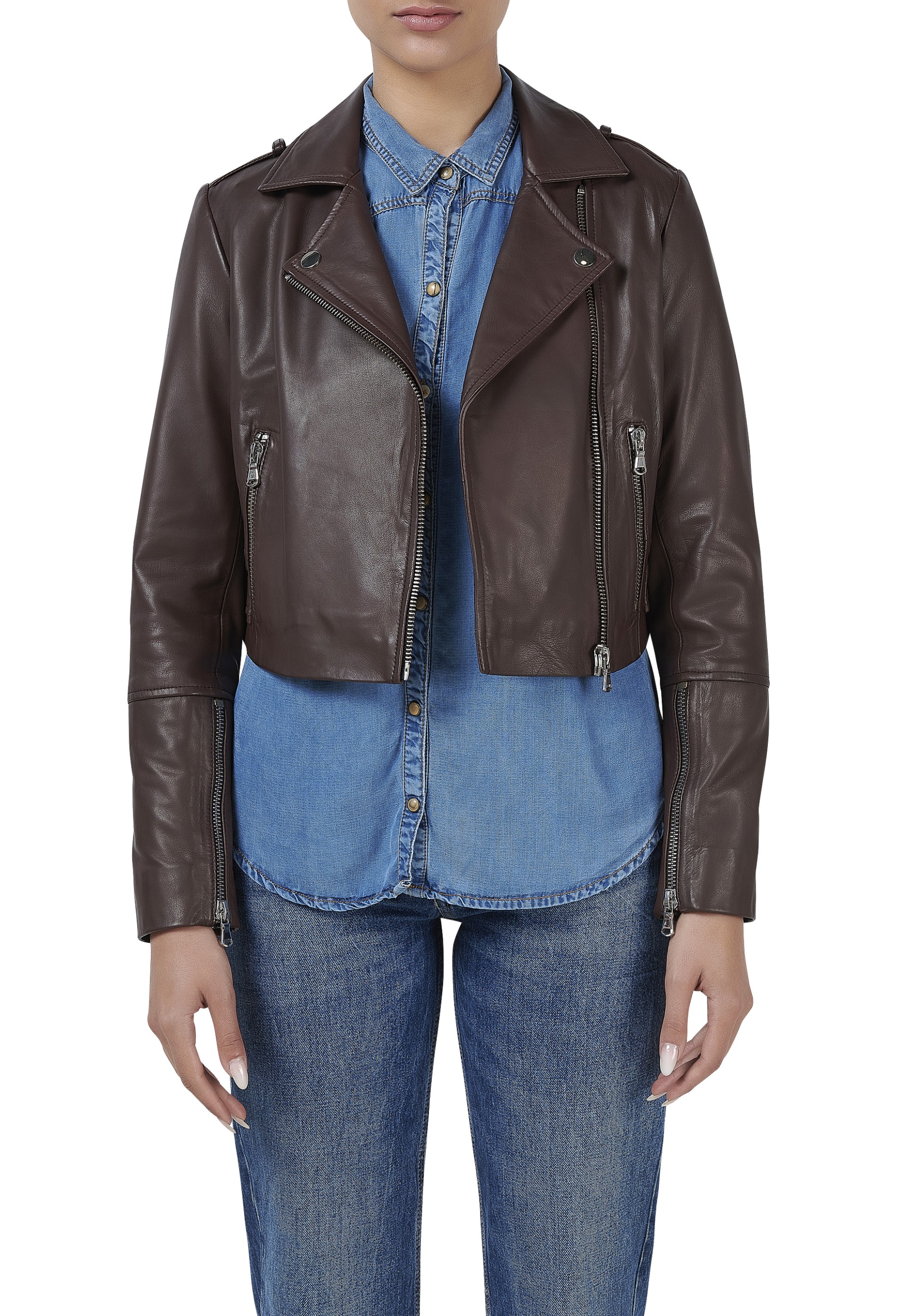 Blusão em pele Clara