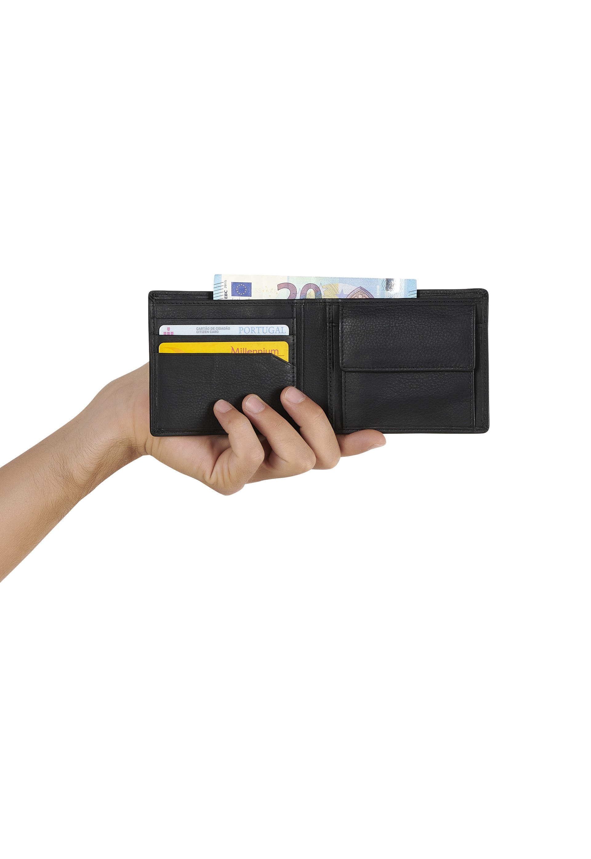 Carteira em pele 3165