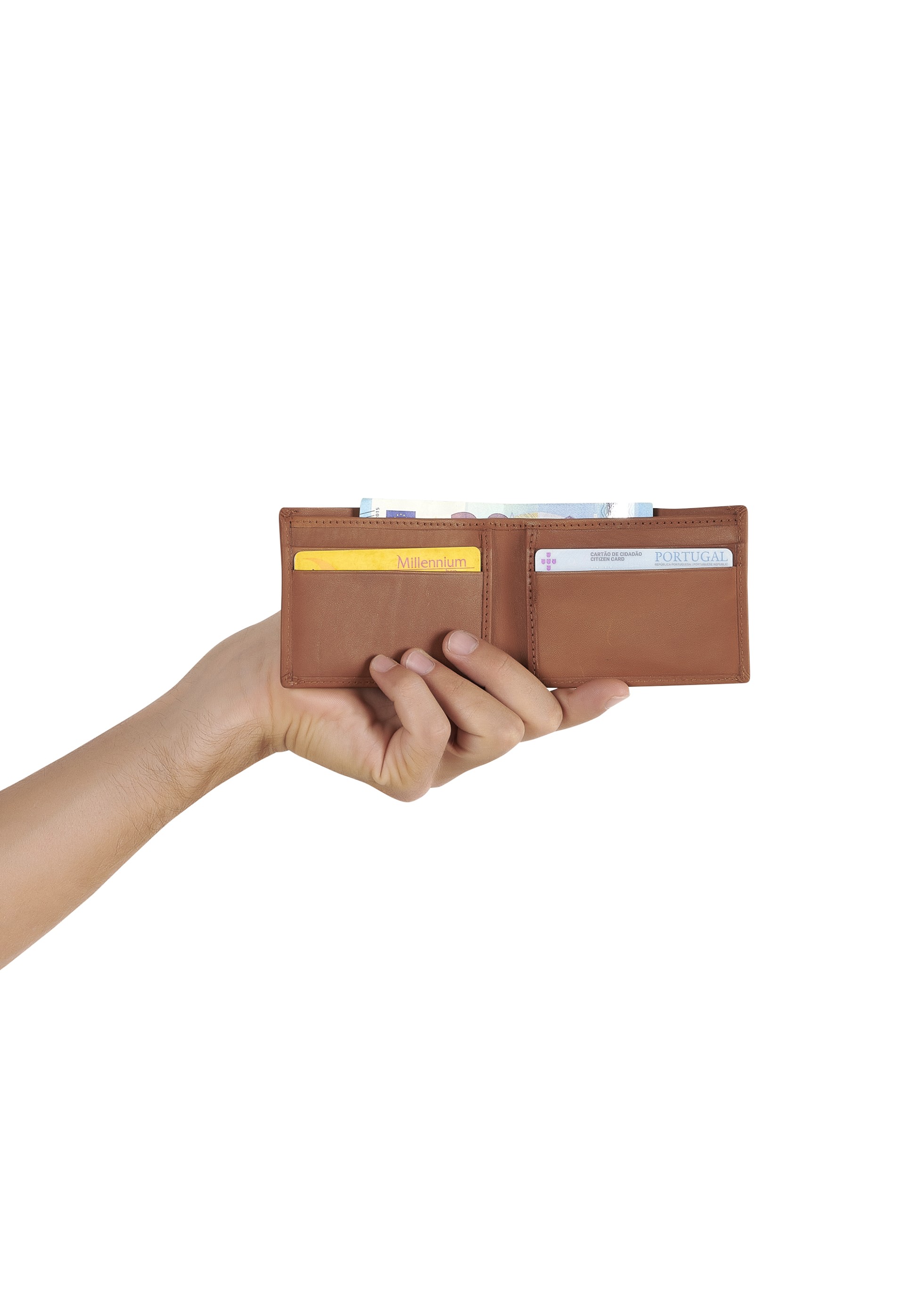 Carteira em pele 3168