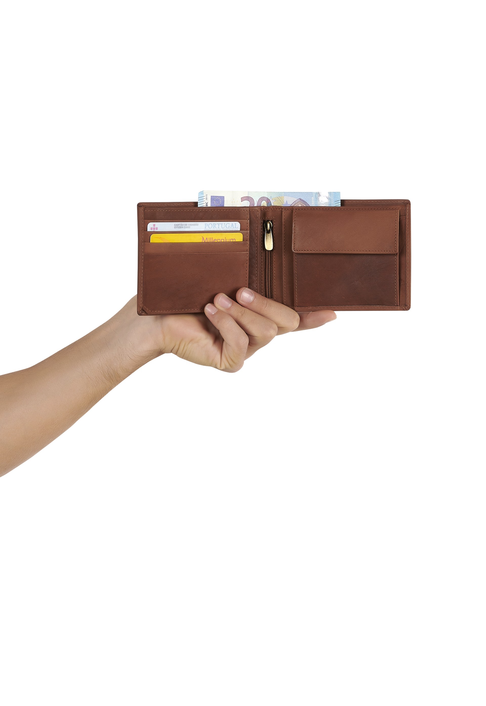 Carteira em pele 3176