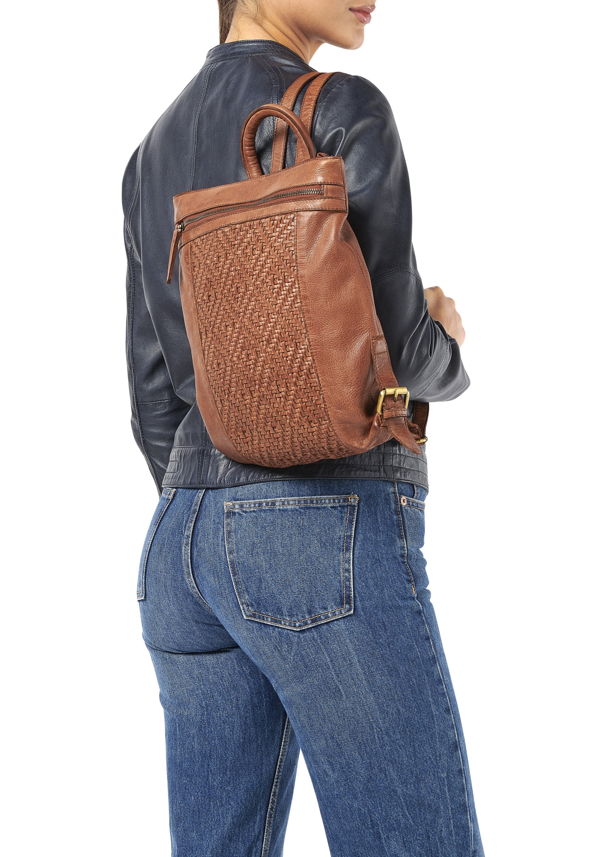 Mochila em pele 3512