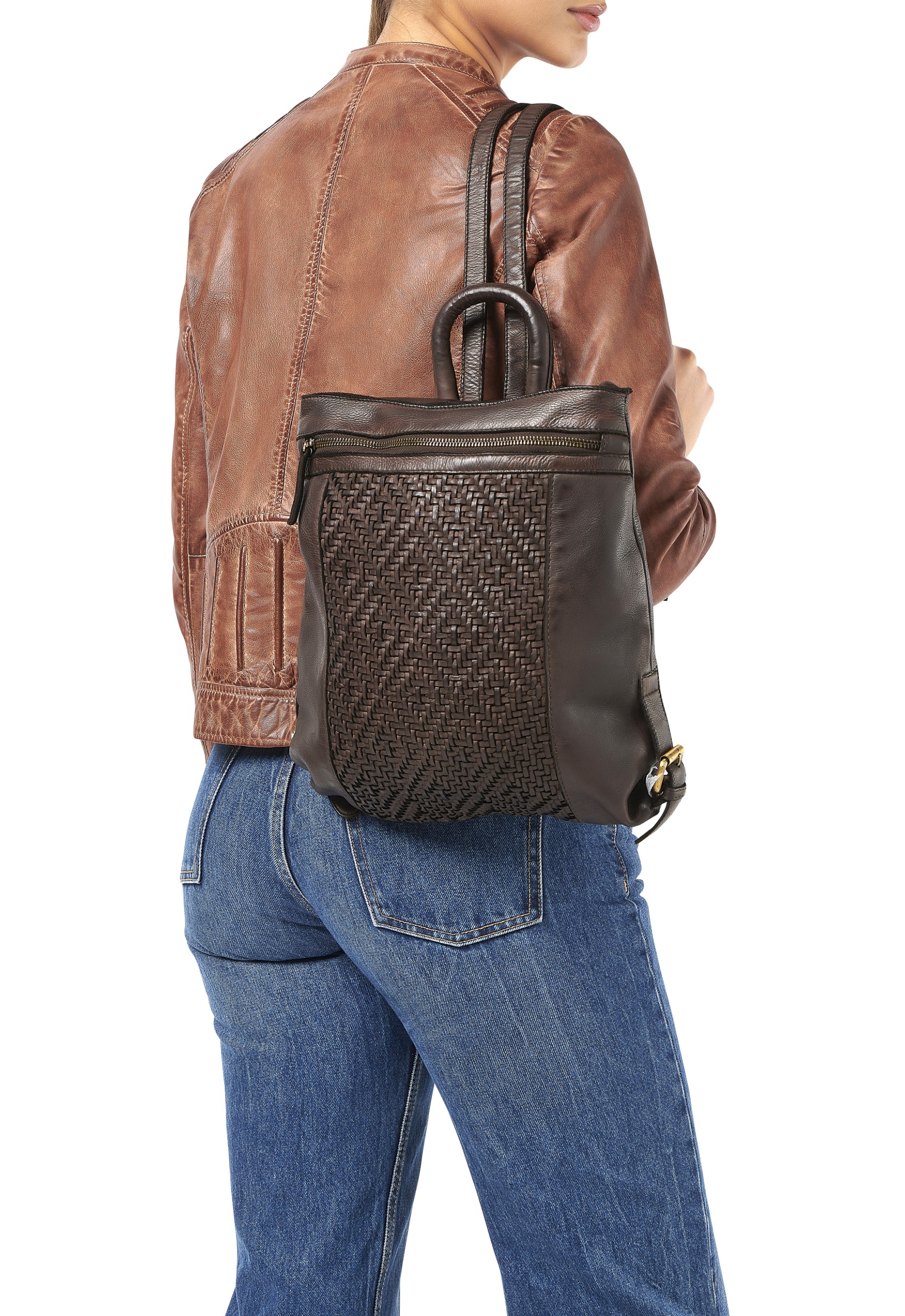 Mochila em pele 3512