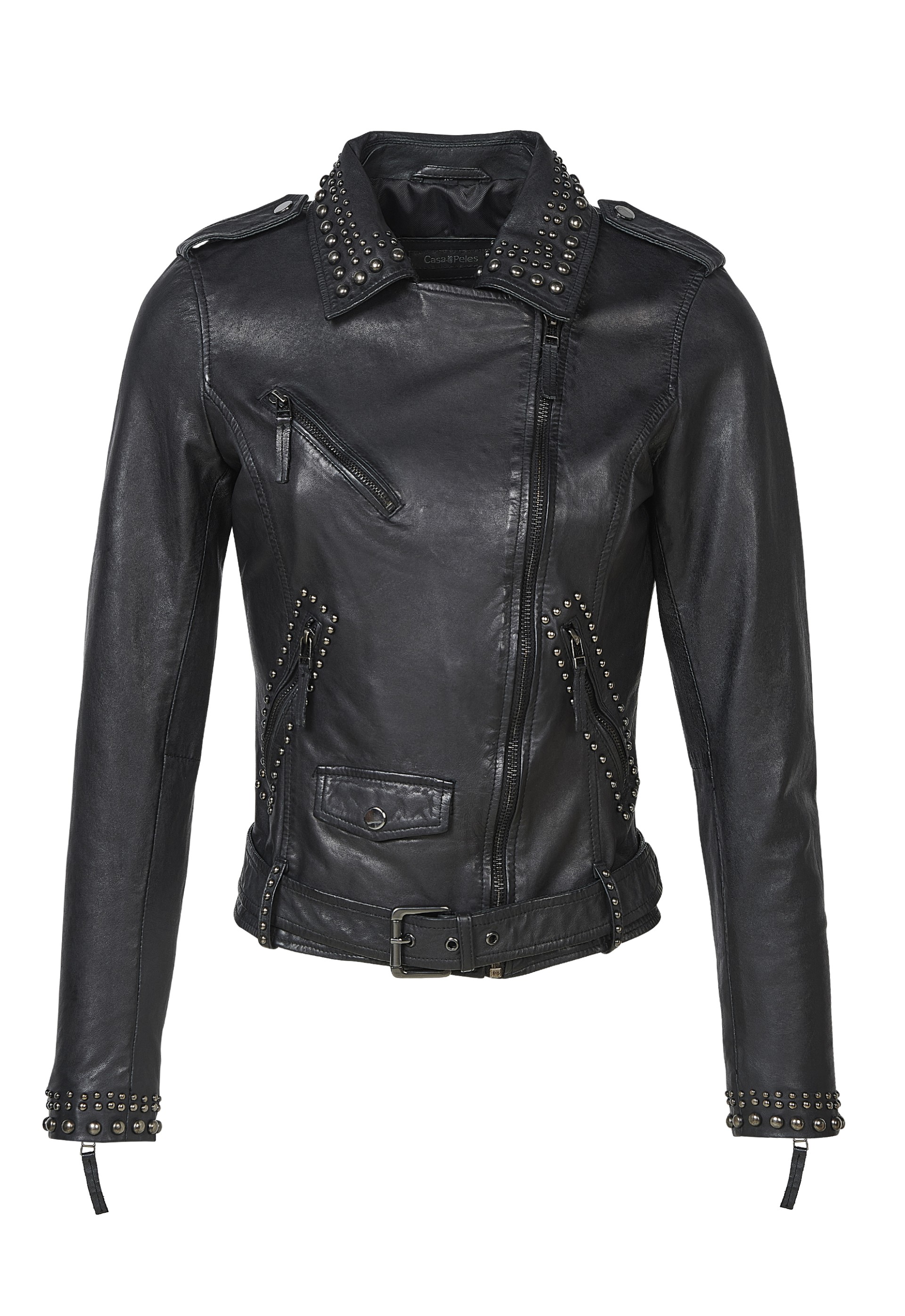 Jaqueta em pele Dione