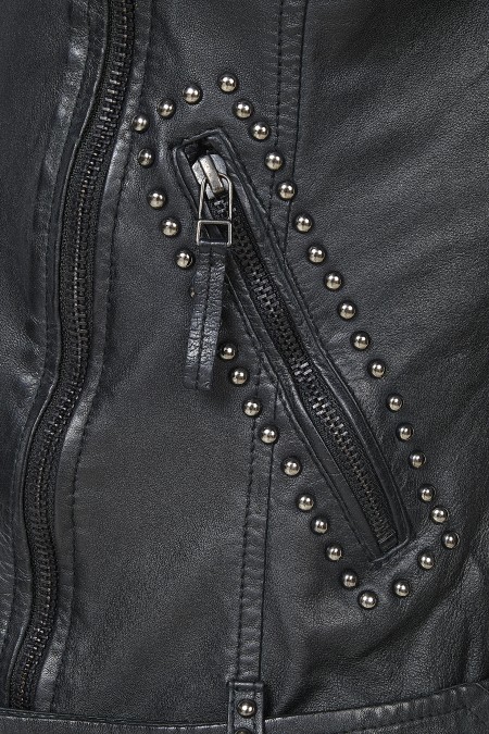 Jaqueta em pele Dione