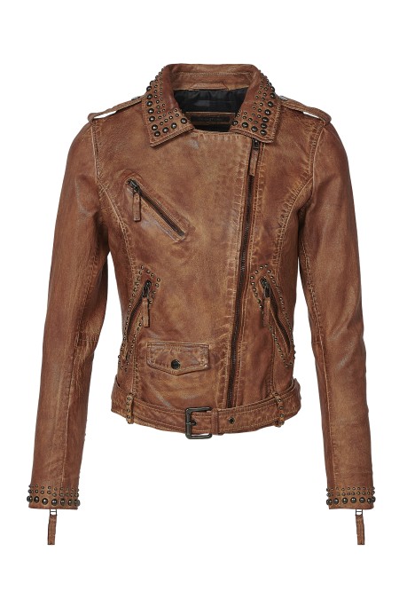 Jaqueta em pele Dione