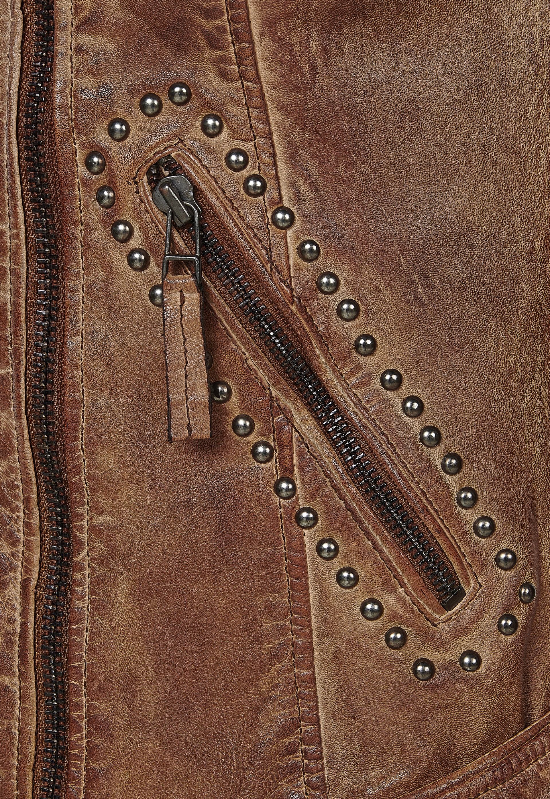 Jaqueta em pele Dione