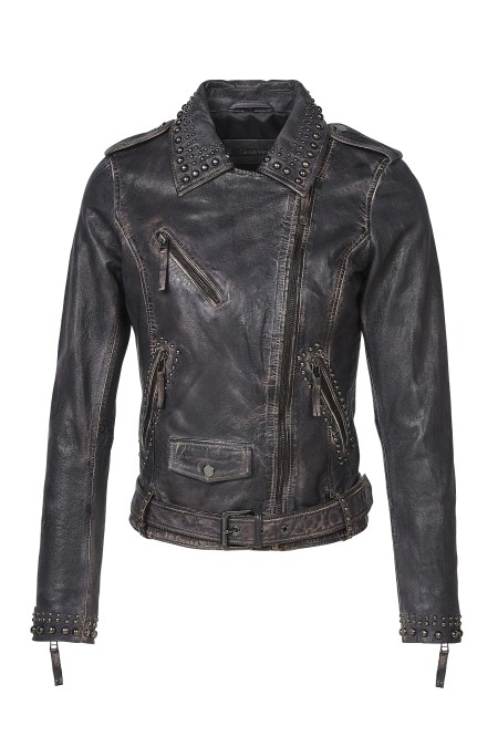 Jaqueta em pele Dione