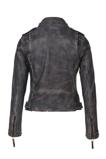 Jaqueta em pele Dione