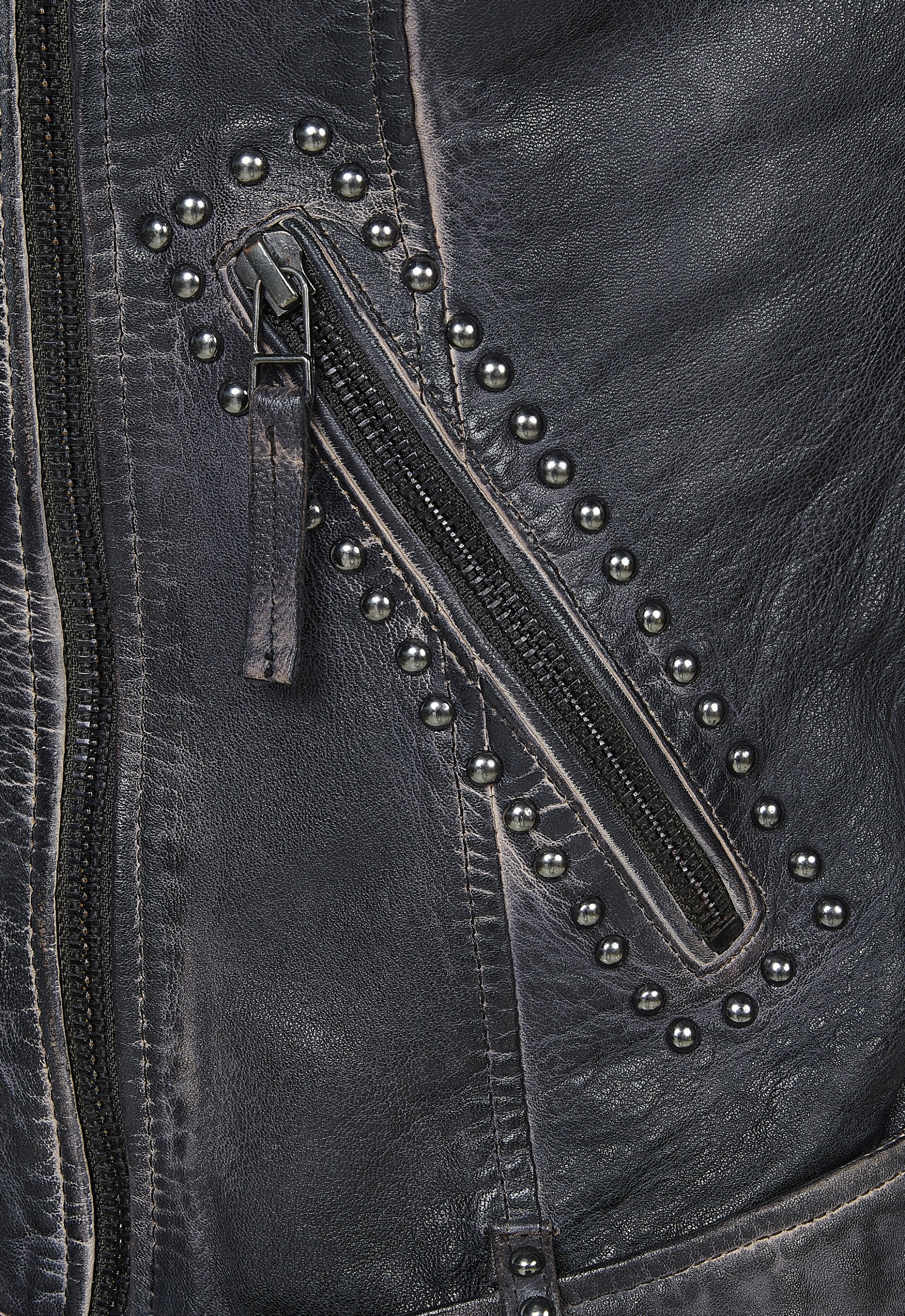 Jaqueta em pele Dione