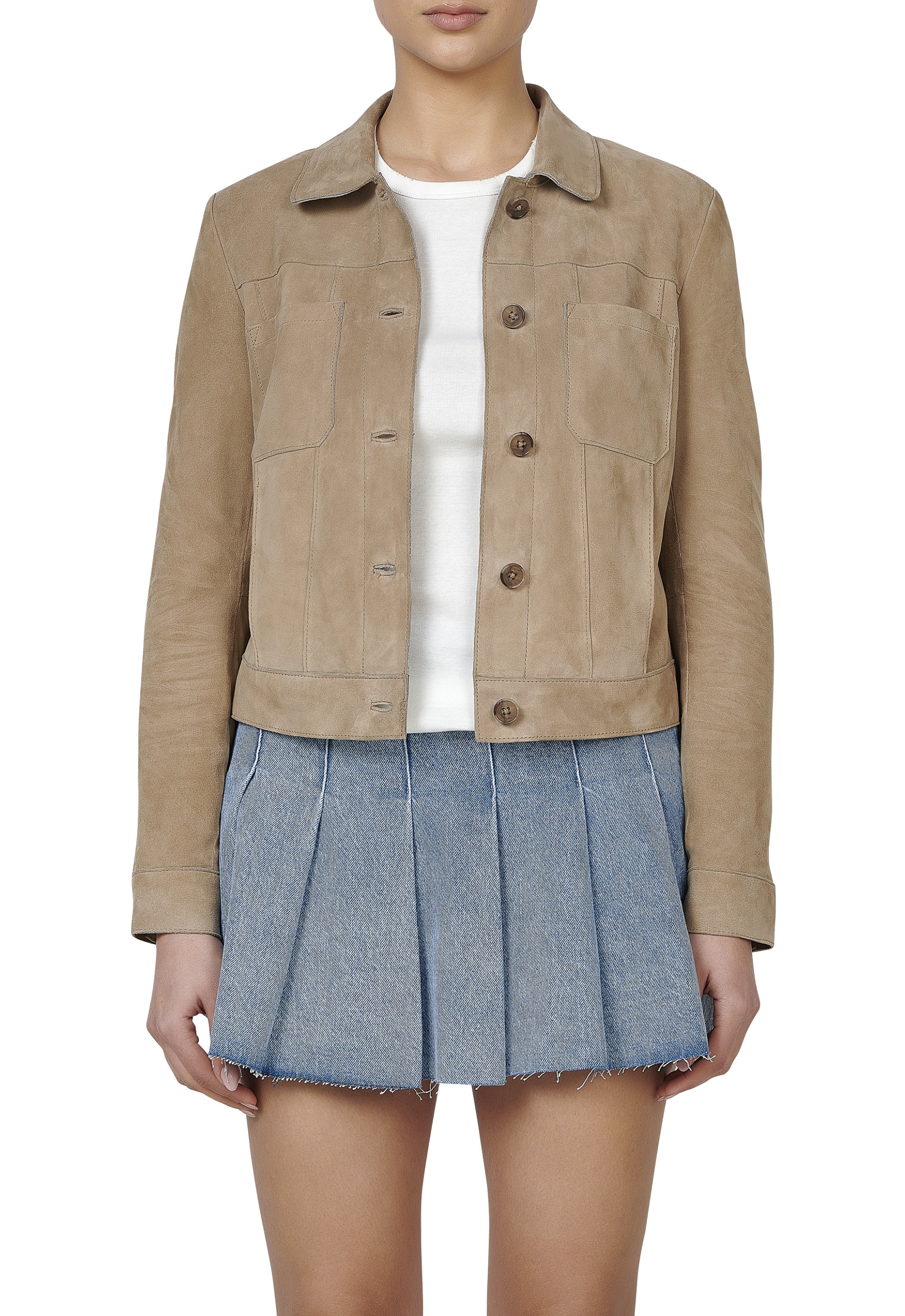 Blusão em pele Safira