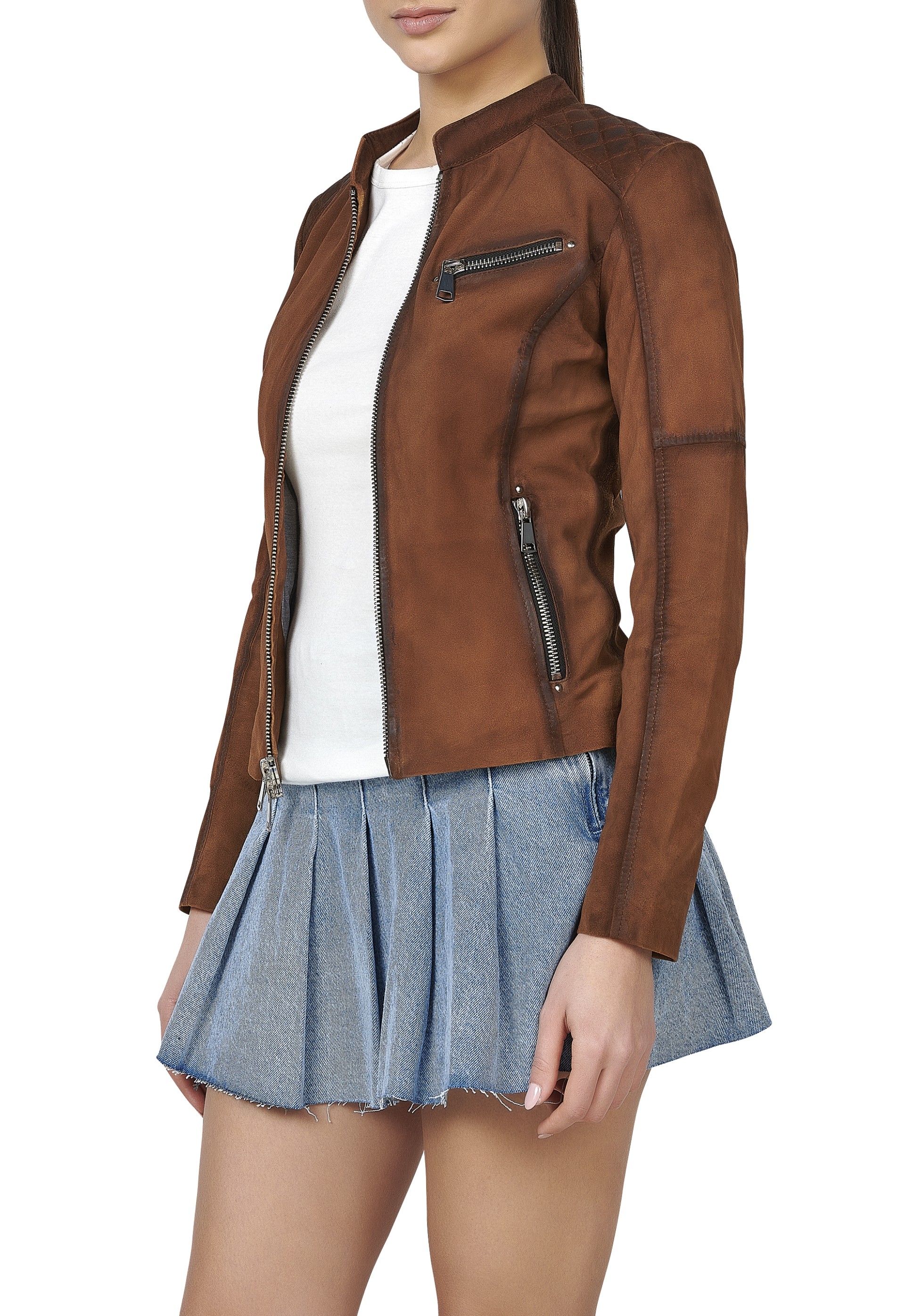 Blusão em pele Savana