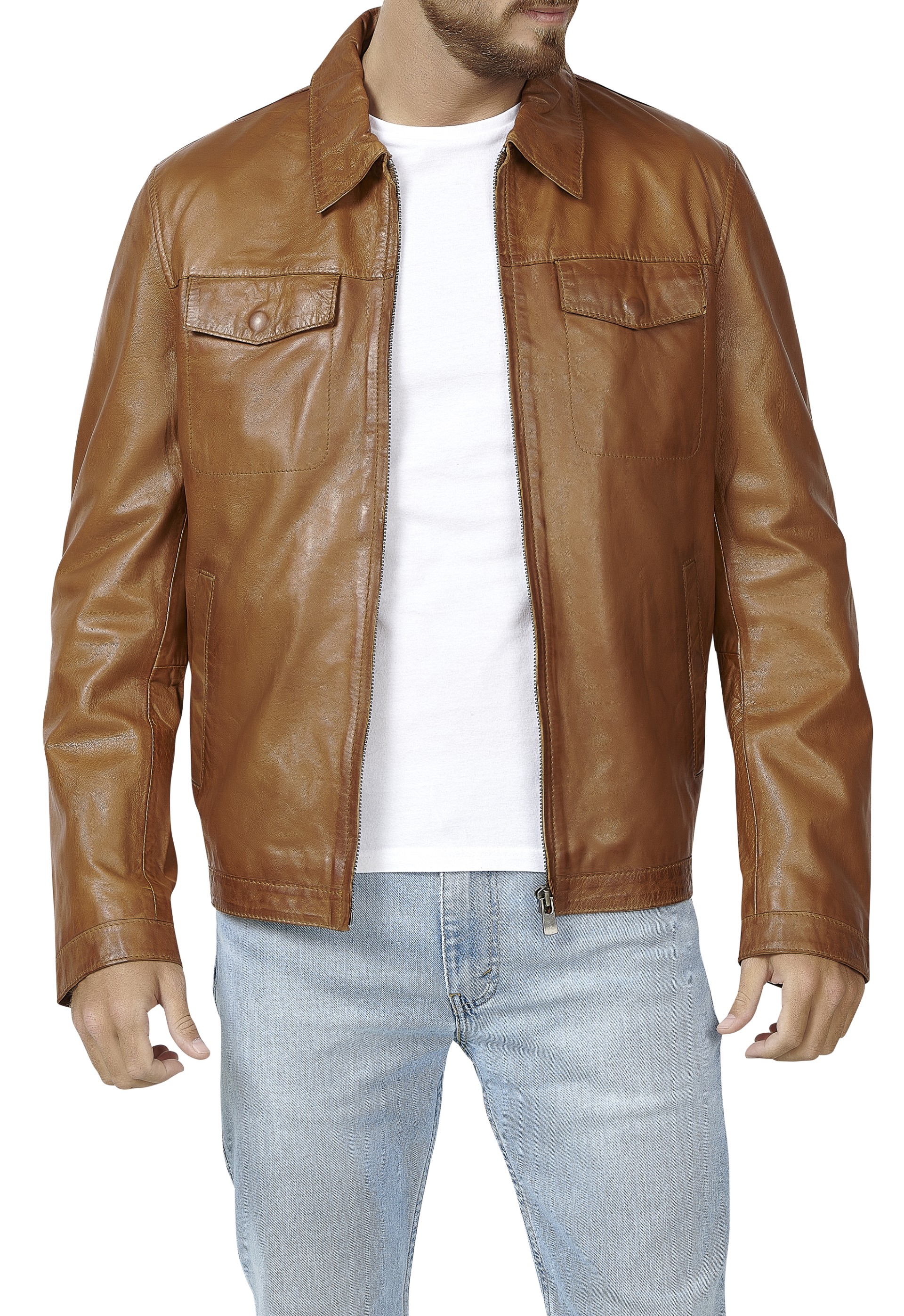 Blusão em pele Caio