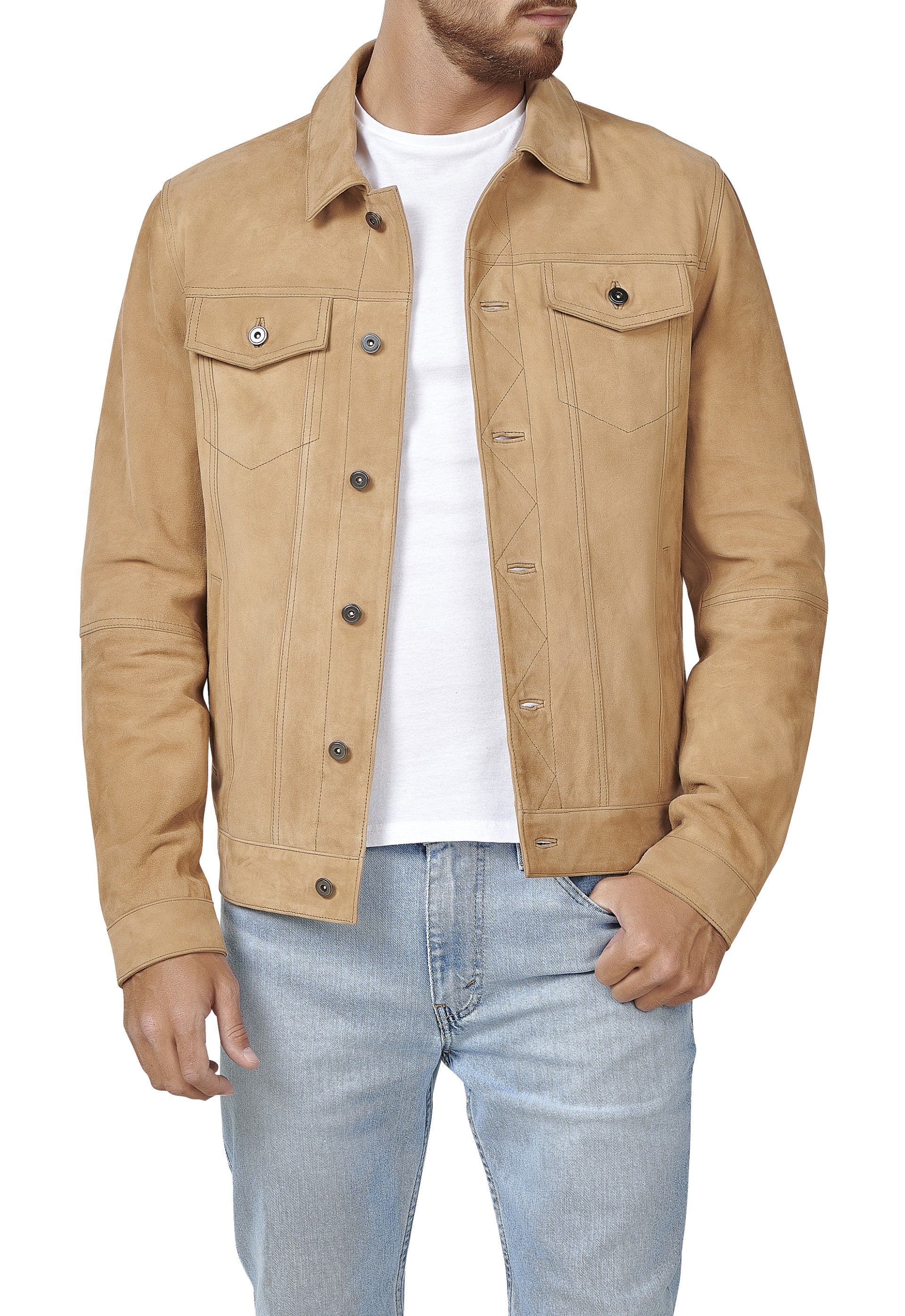 Blusão em pele Jean