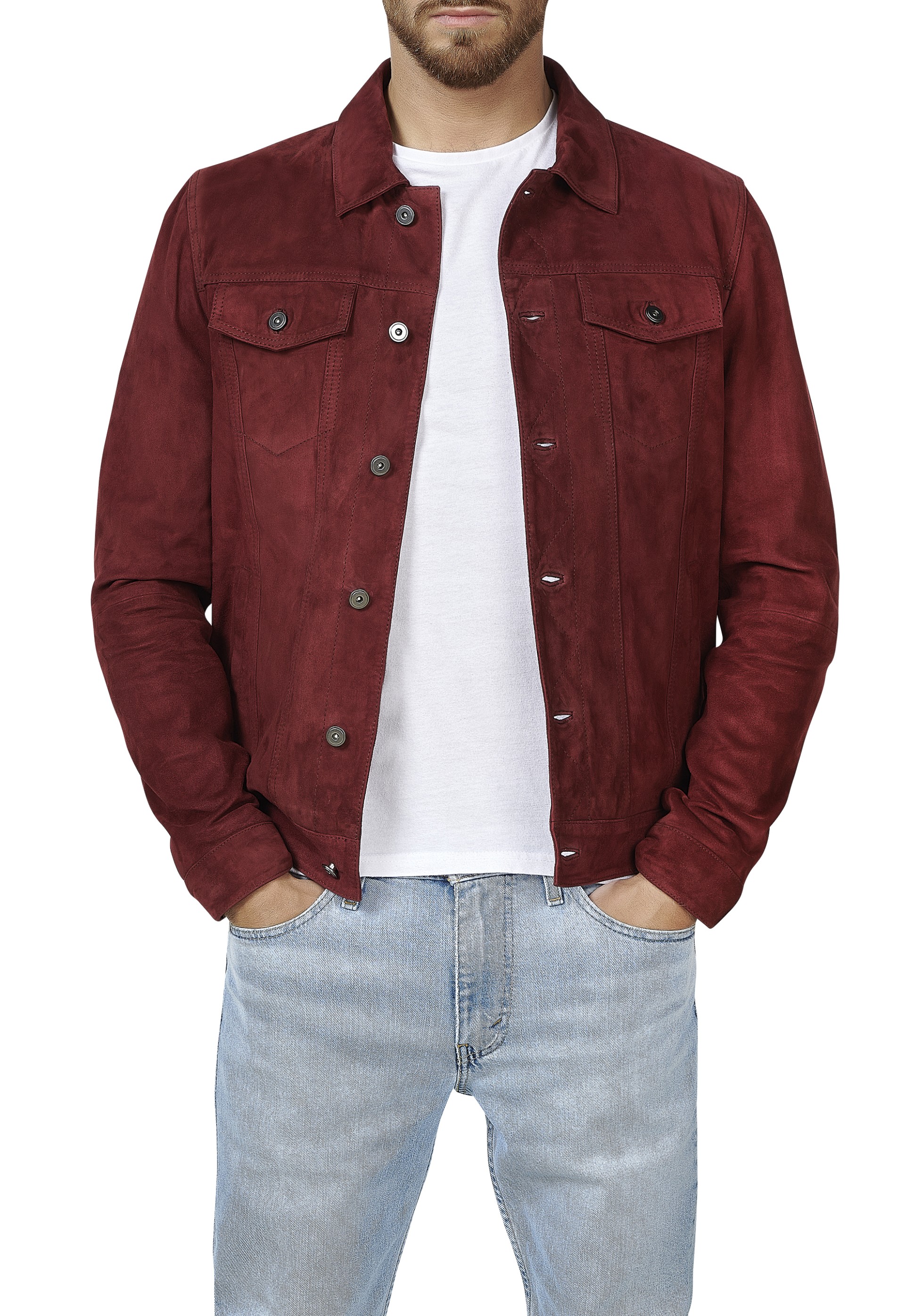 Blusão em pele Jean