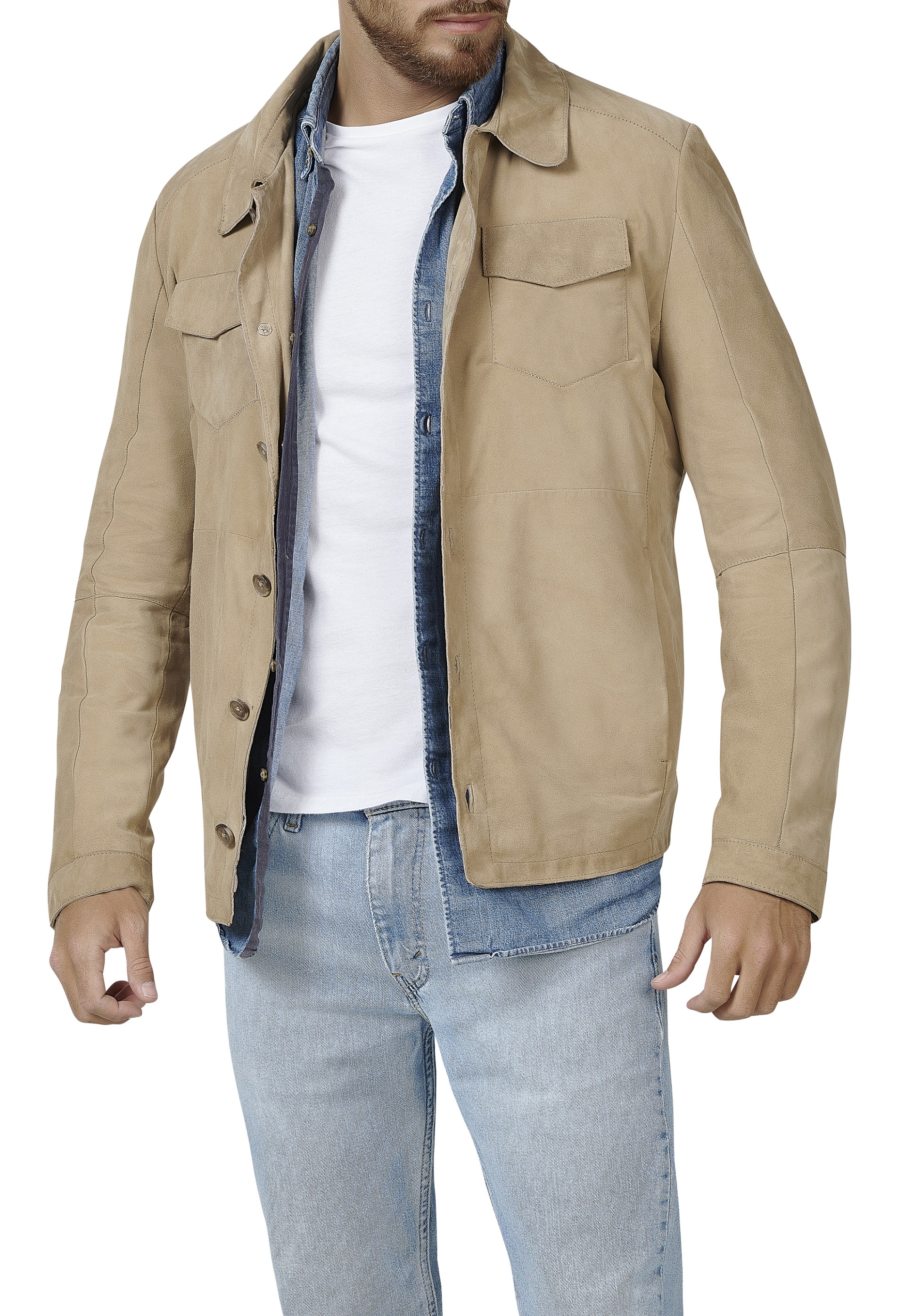 Blusão em pele Adônis