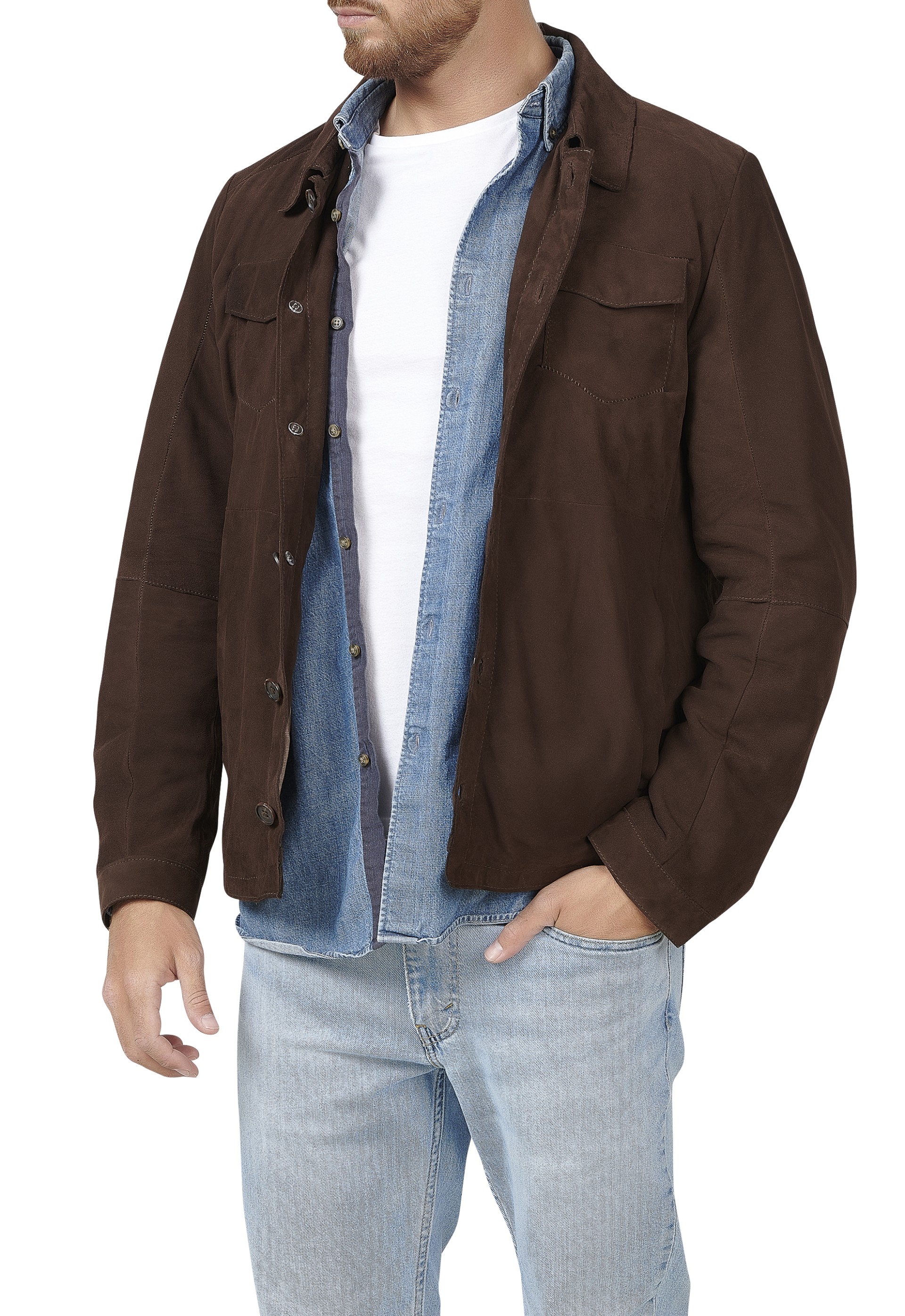 Blusão em pele Adônis