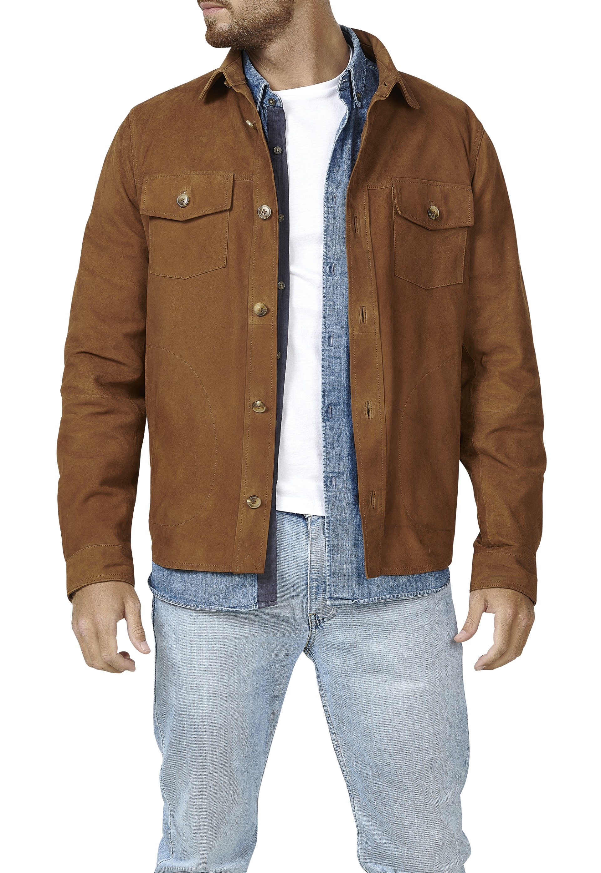 Camisa em pele Dimas