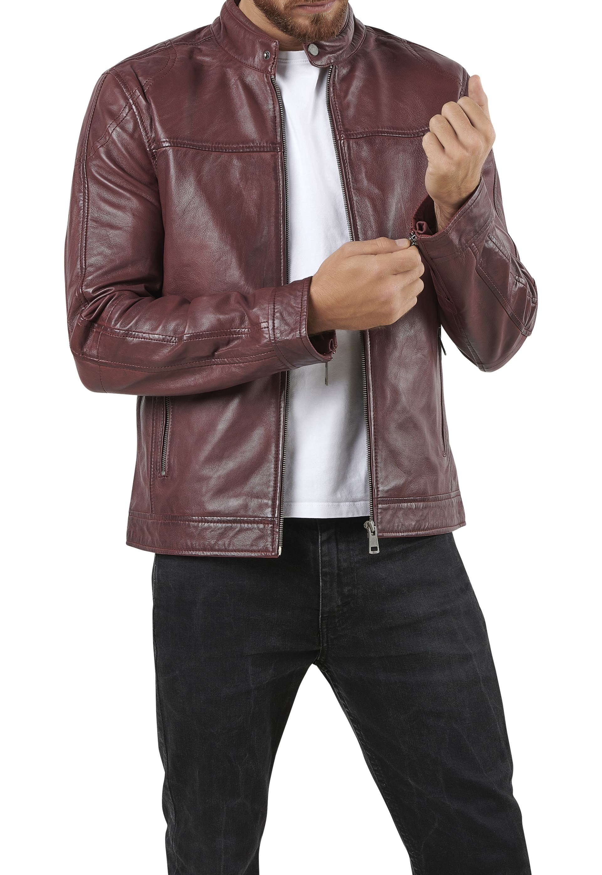 Blusão em pele Terry