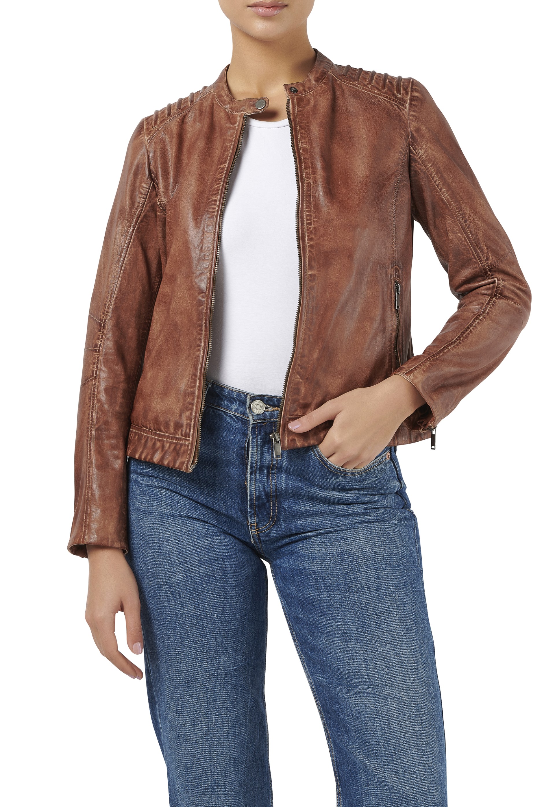 Blusão em pele Cloé