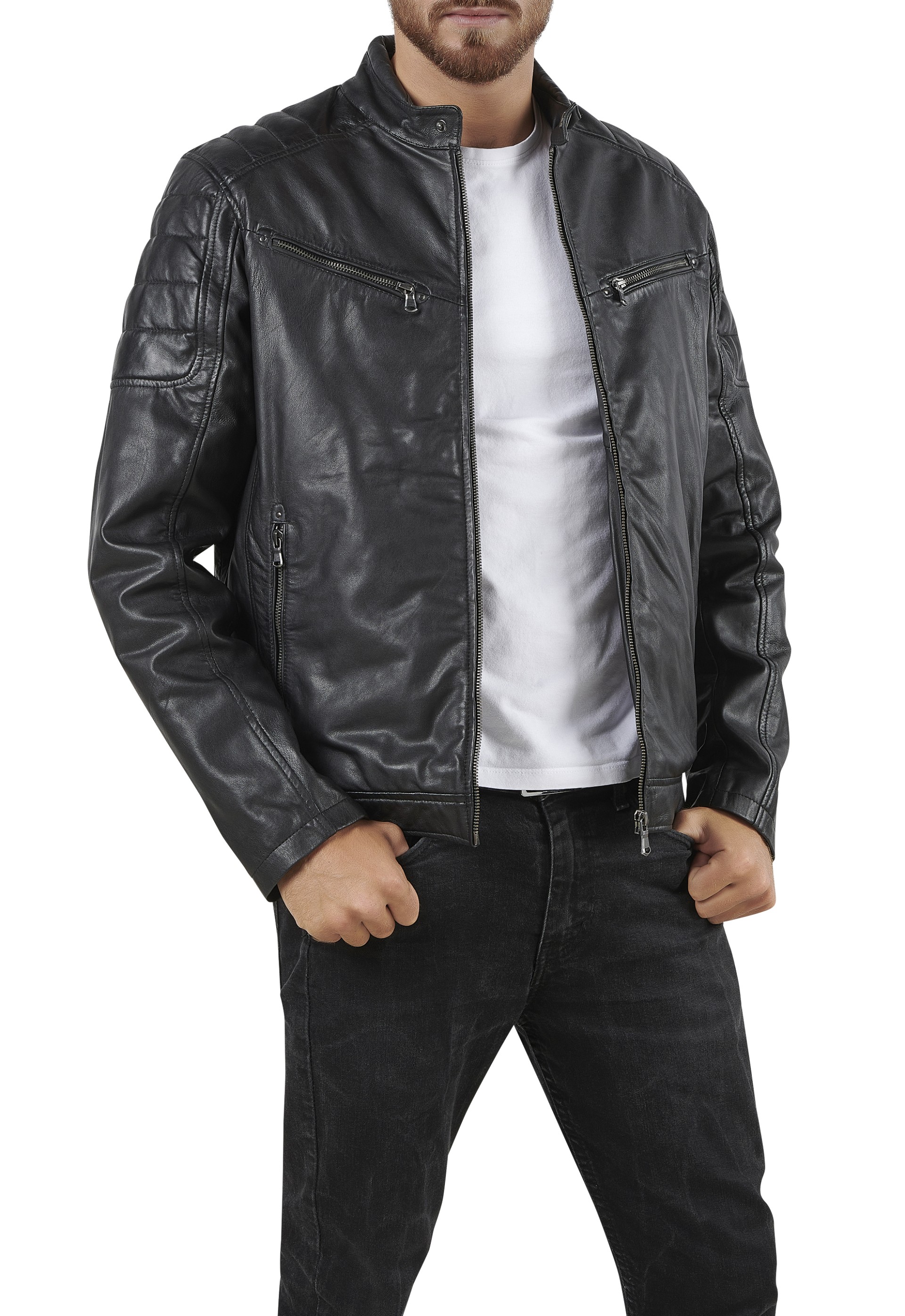 Blusão em pele Frederico