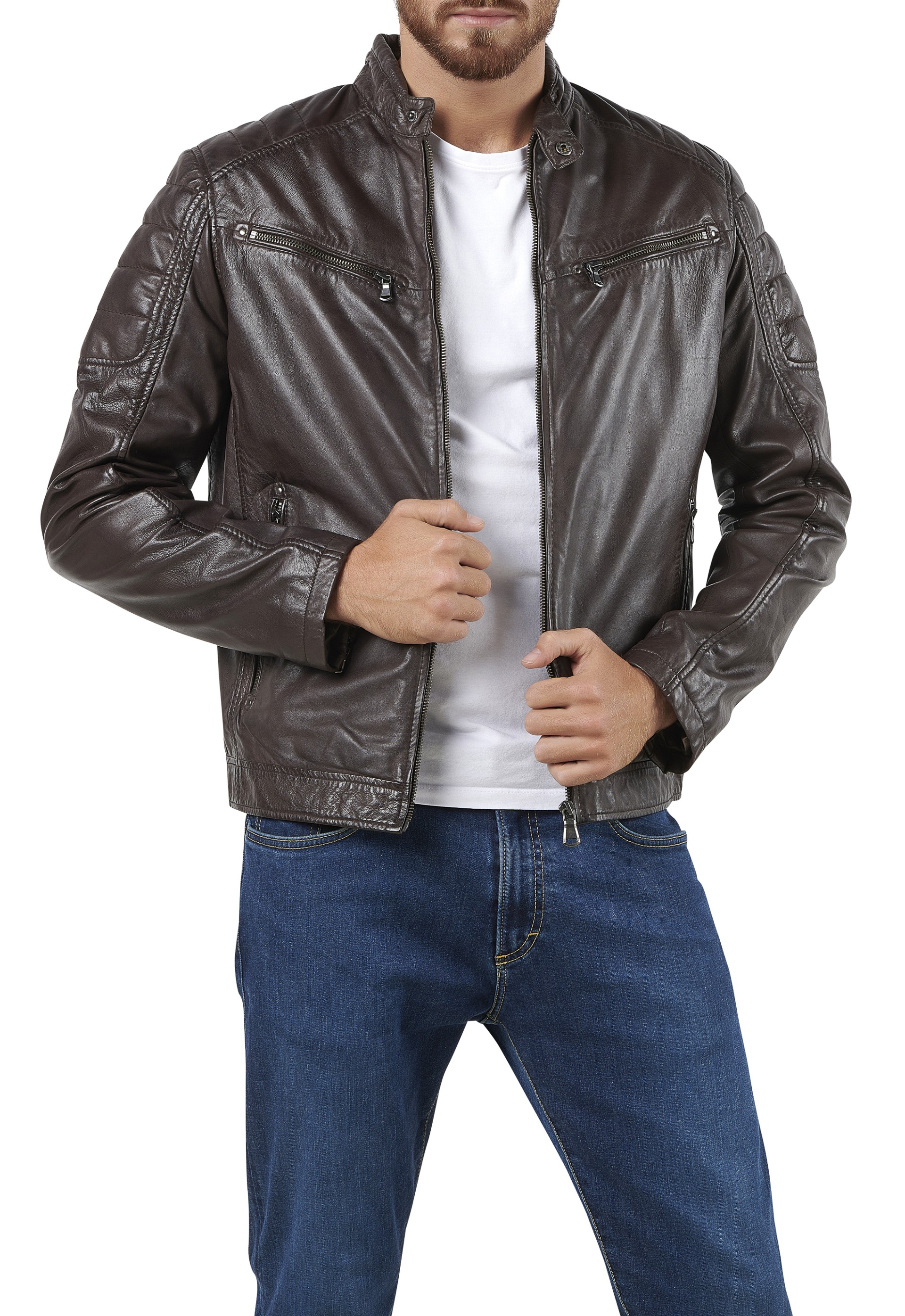 Blusão em pele Frederico