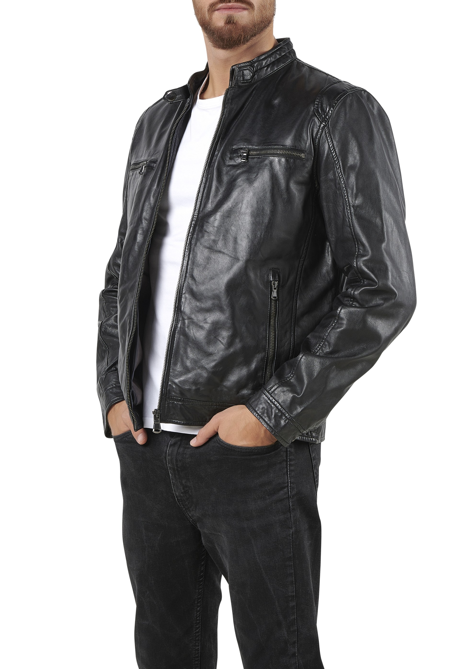 Blusão em pele Hector