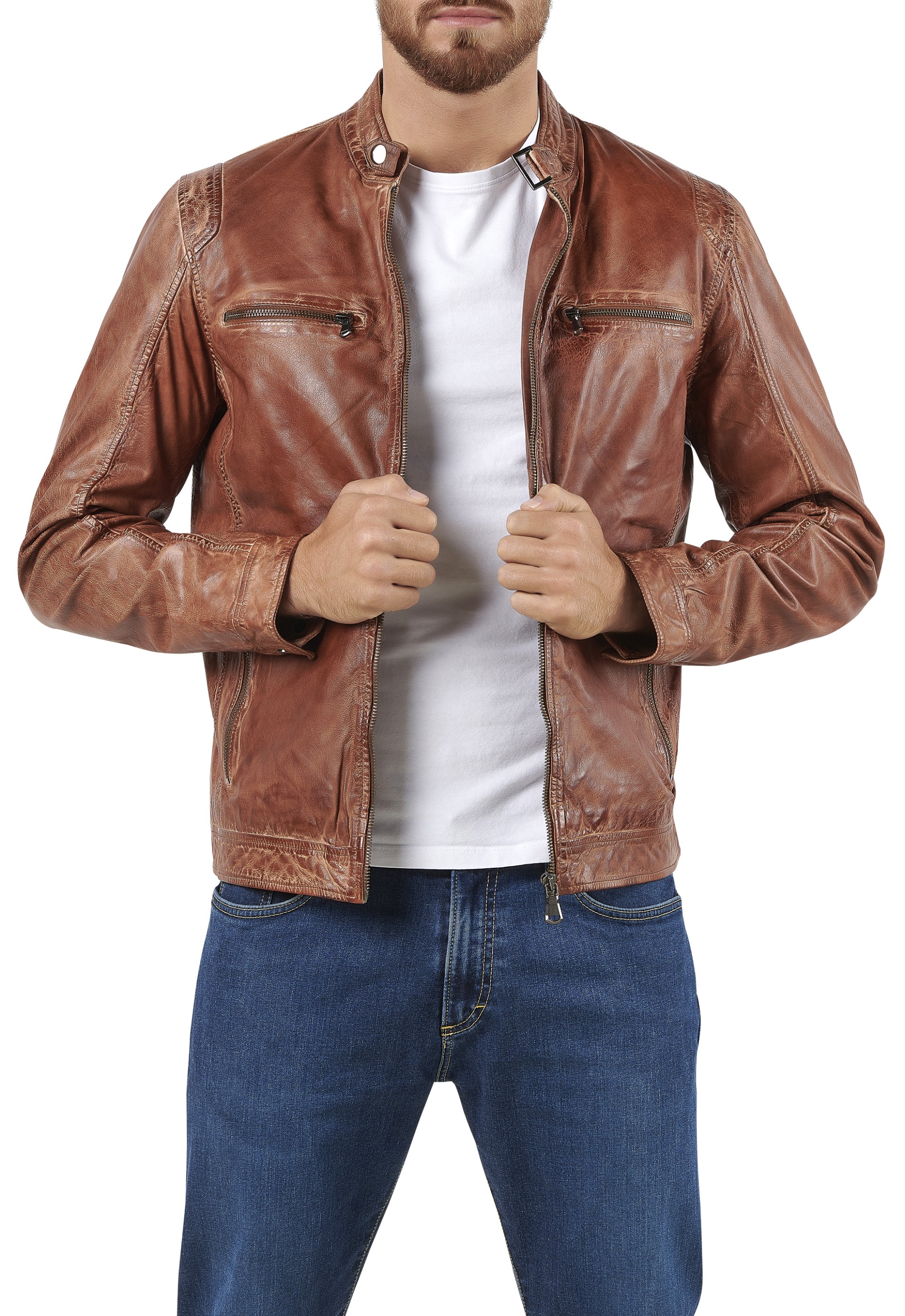 Blusão em pele Hector