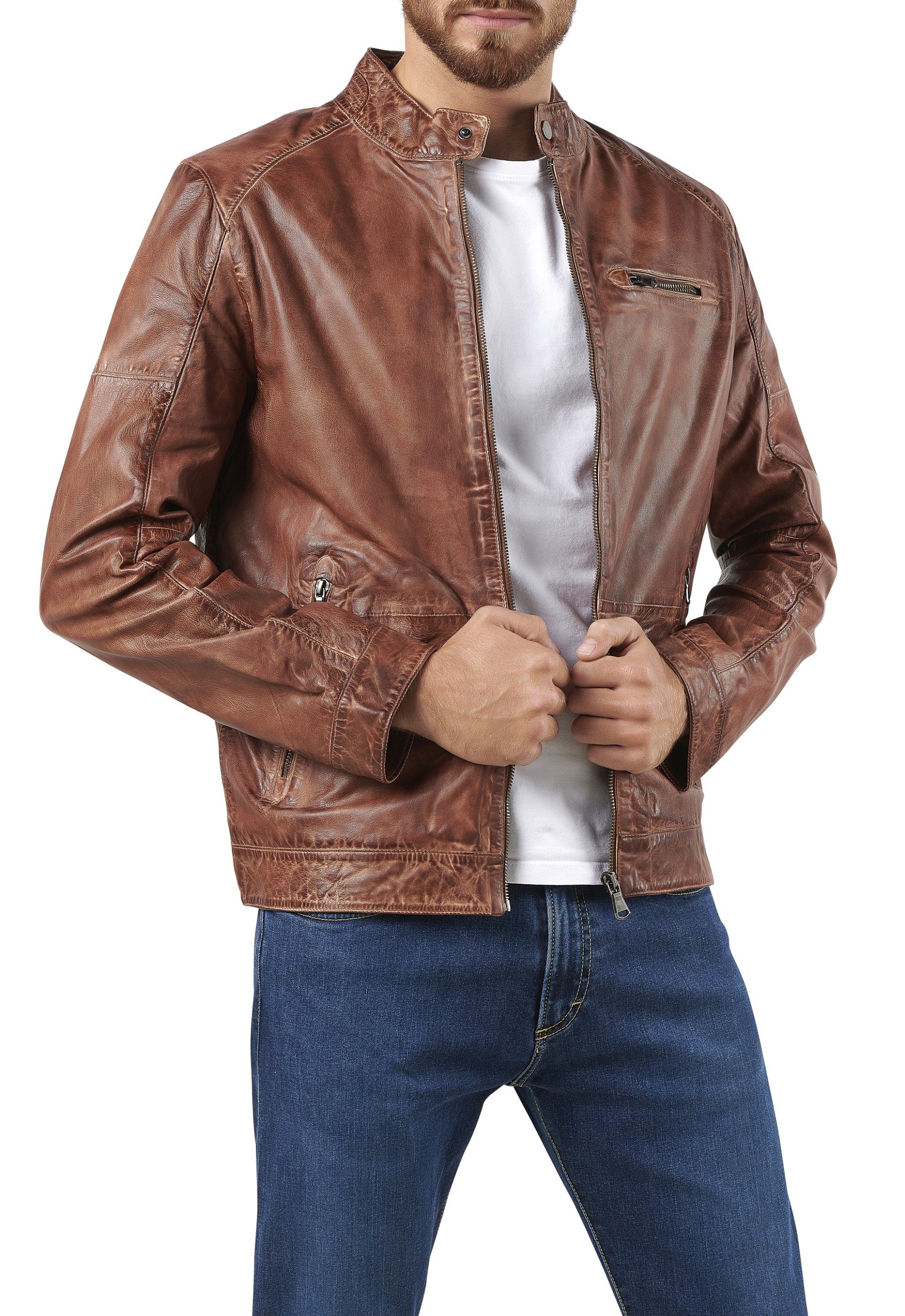 Blusão em pele Vinícius