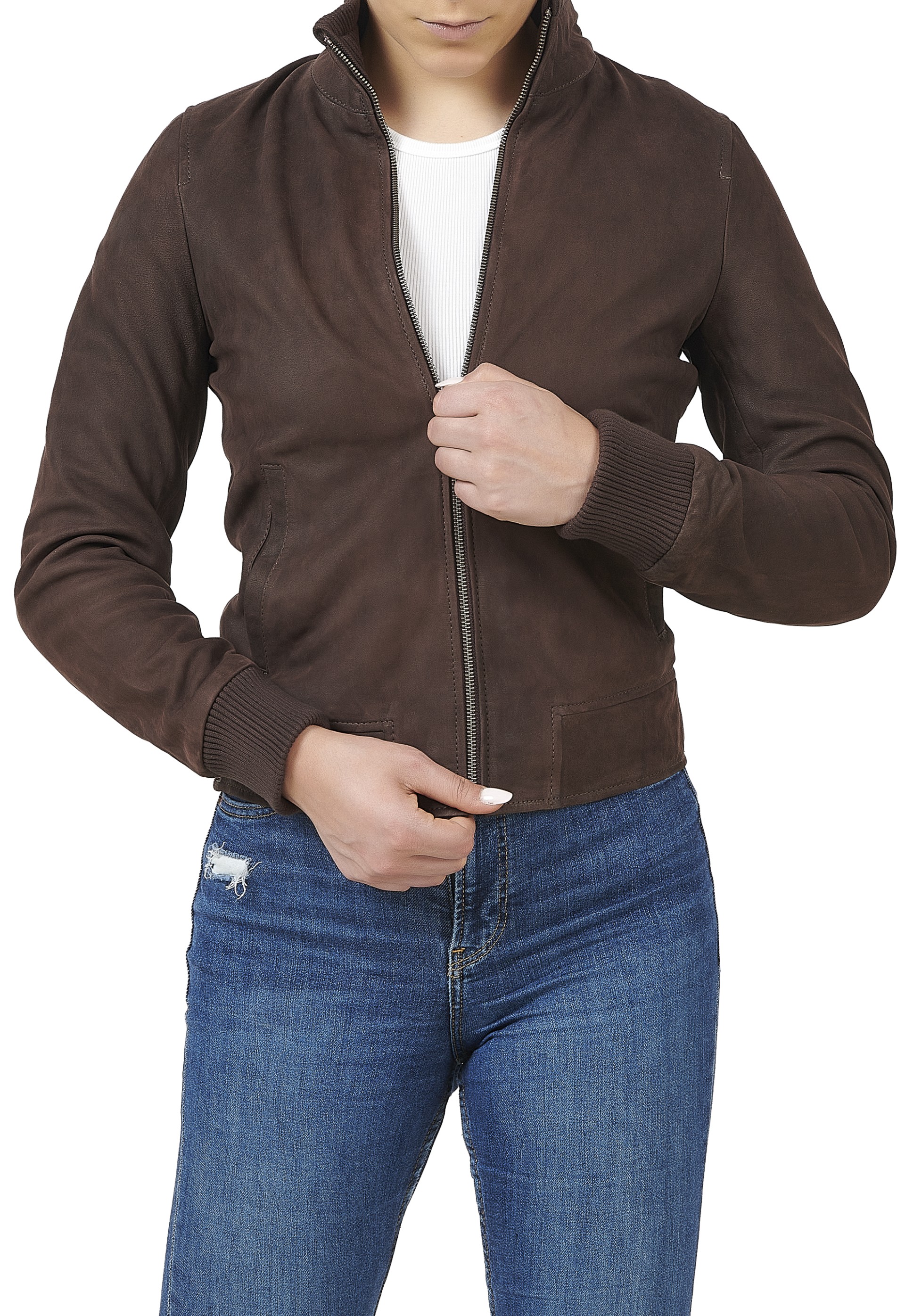 Blusão em pele Sarina