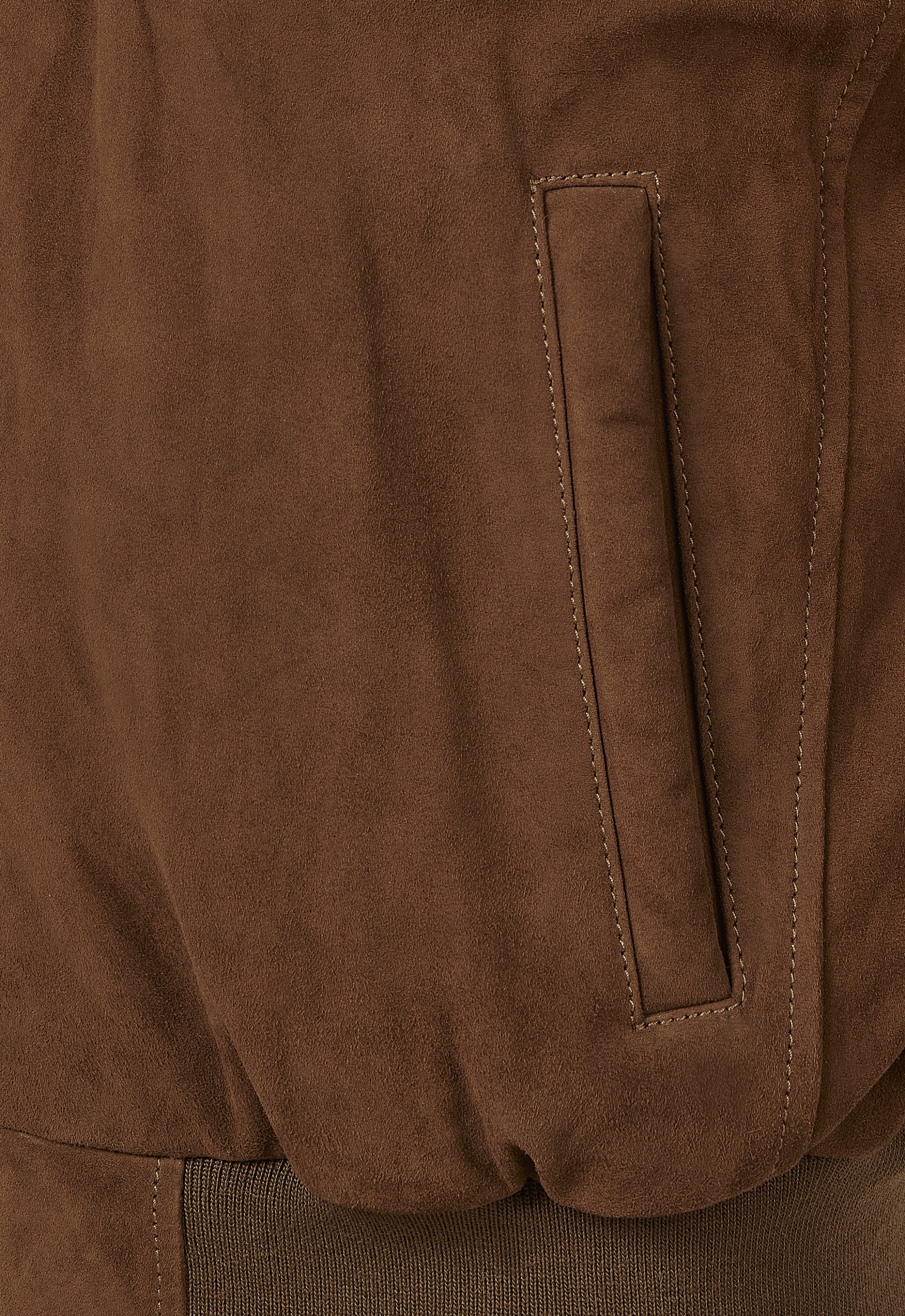 Blusão de Pele Suede Comf