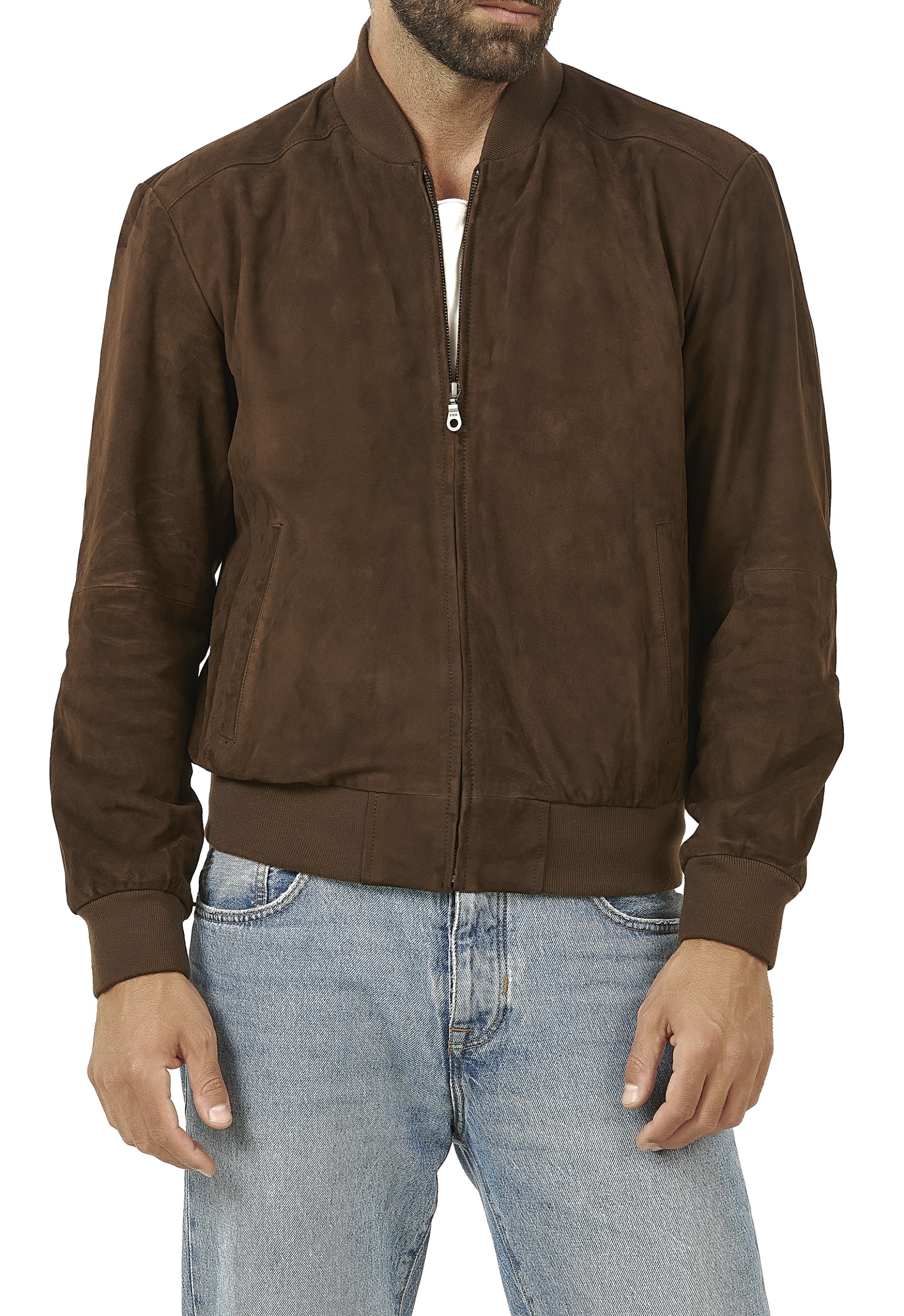 Blusão de Pele Suede Comf