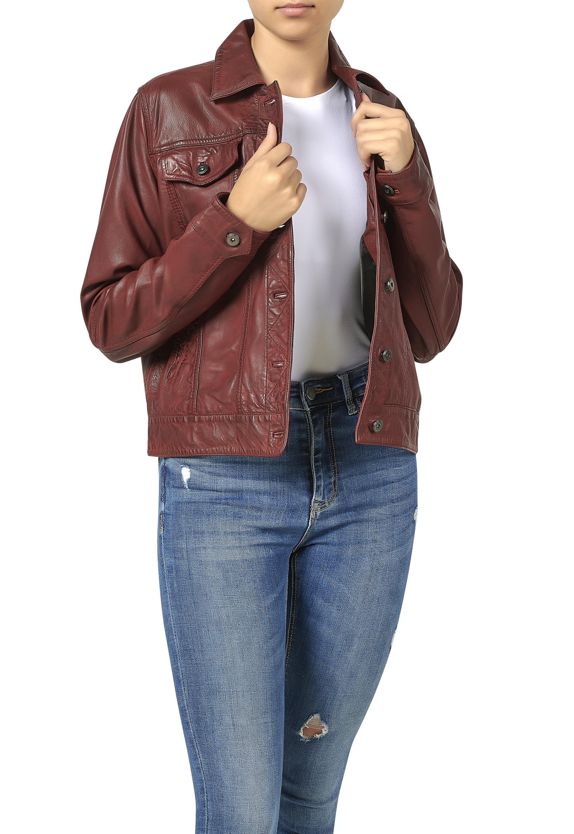 Blusão em pele Jessica