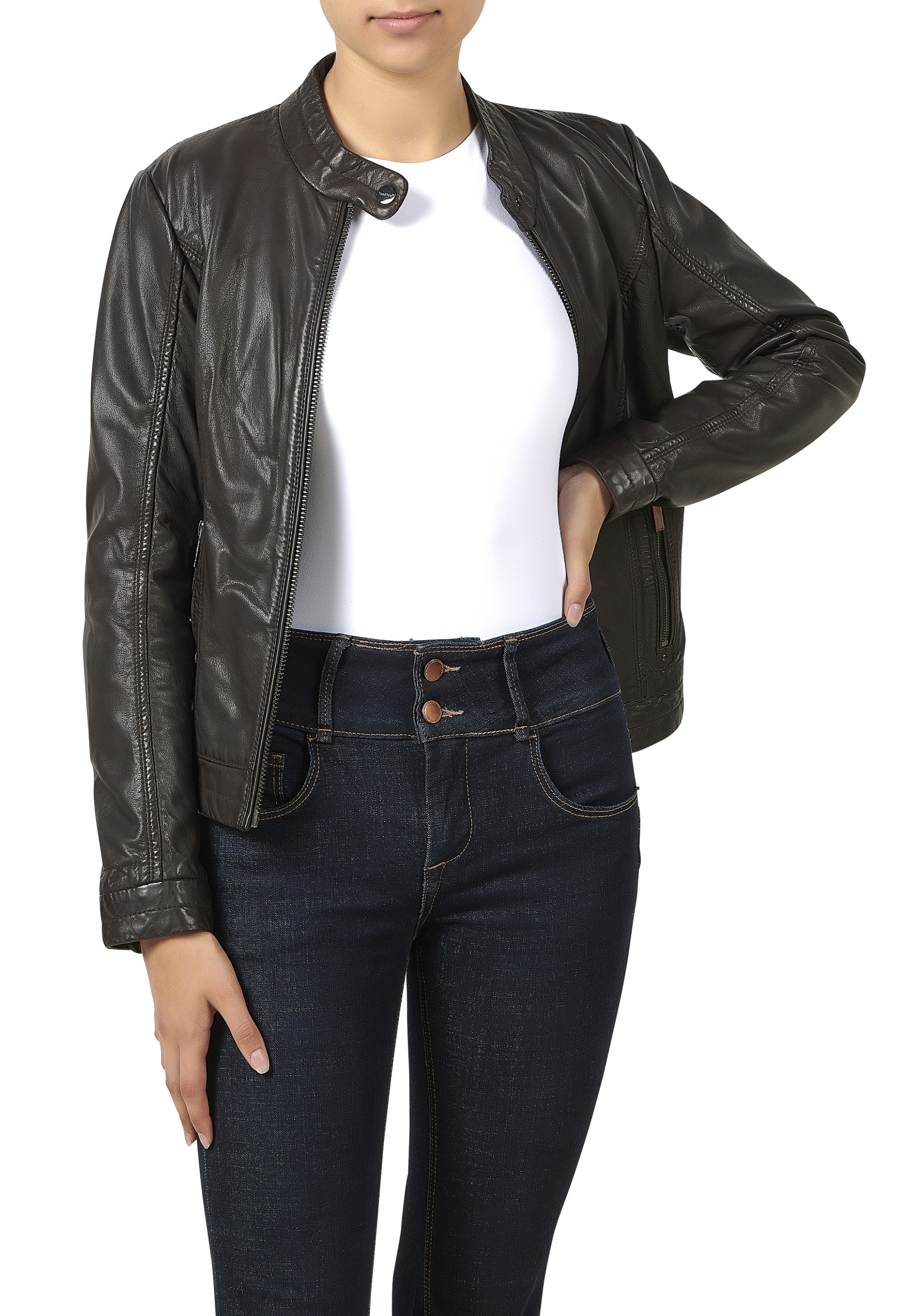 Blusão em pele Harper