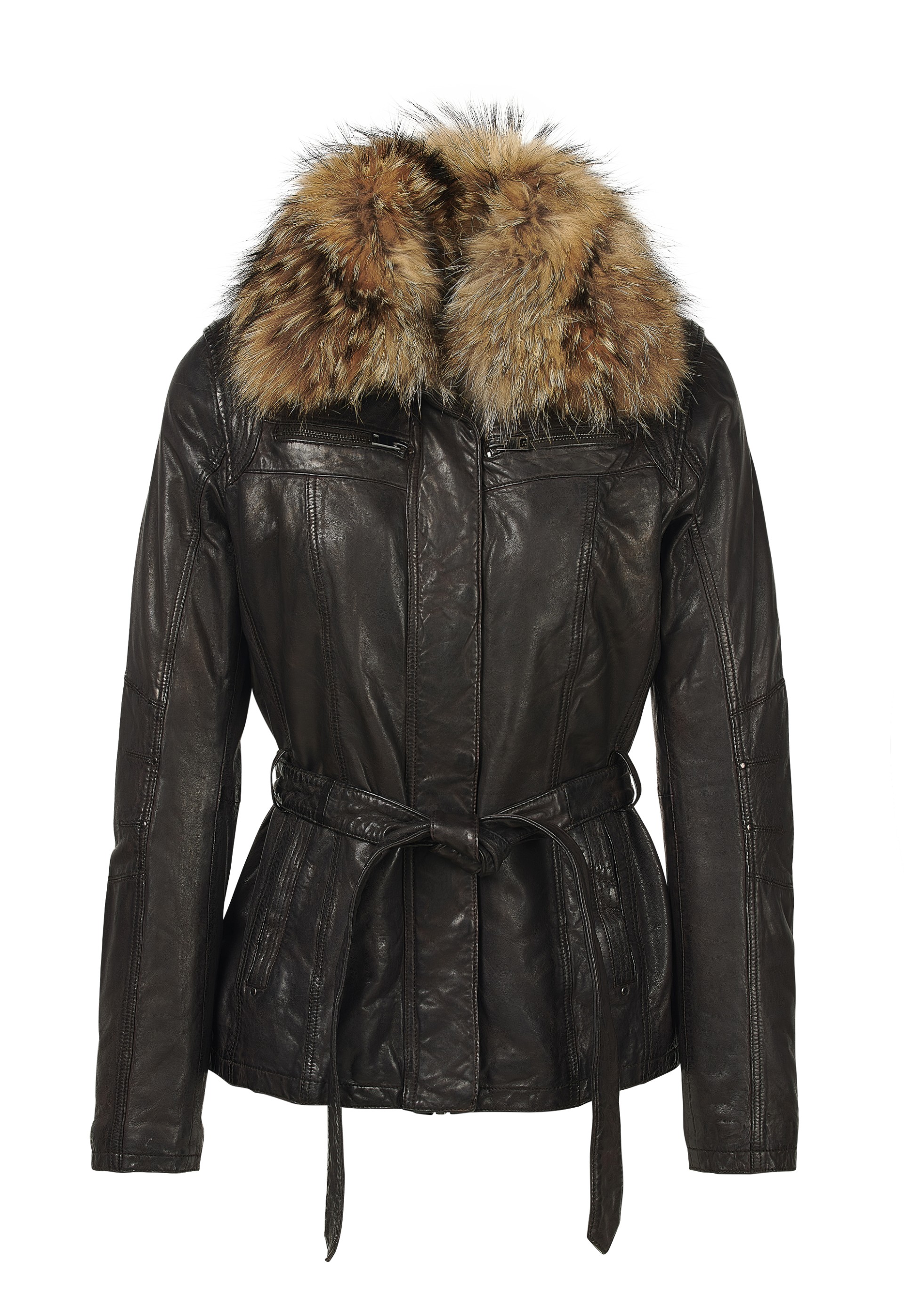 Casaco em pele Leah