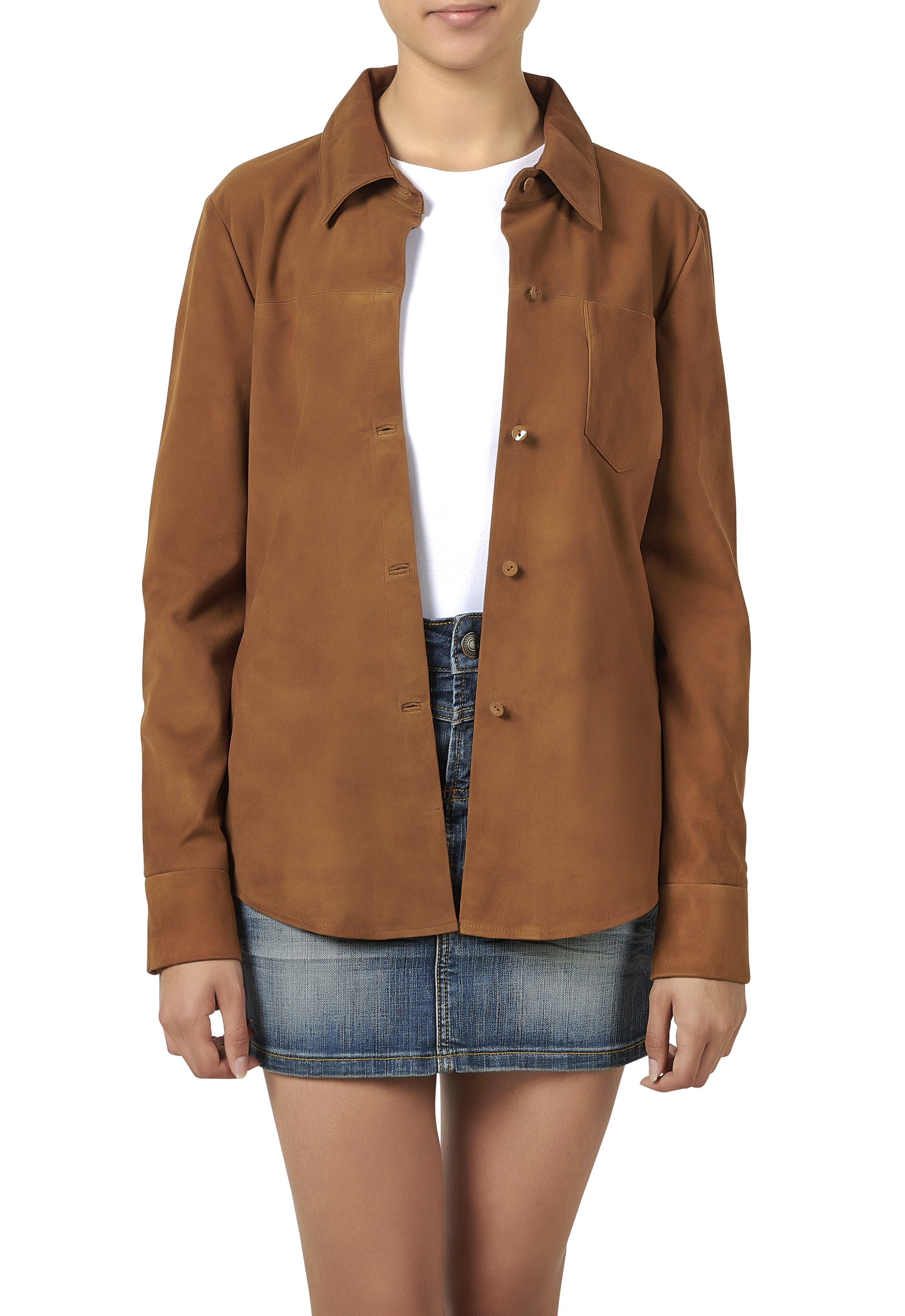 Camisa em pele Amanda