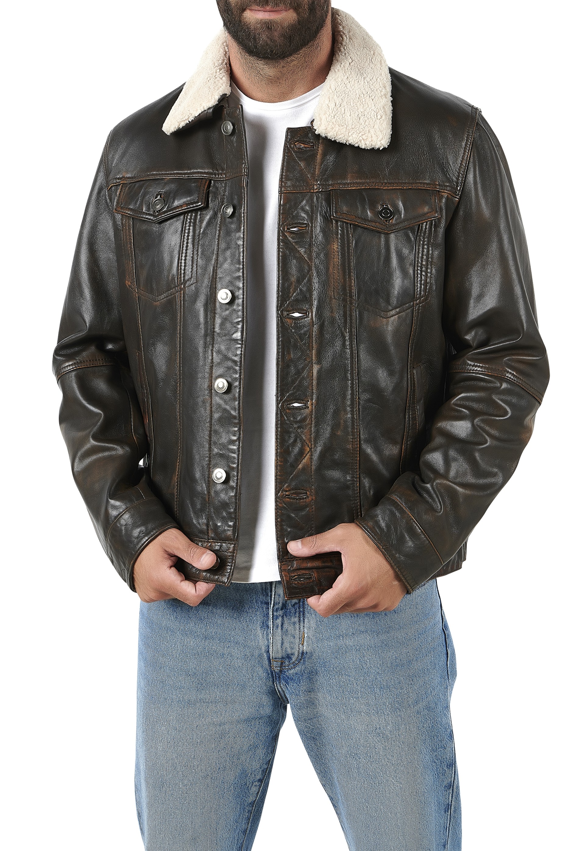 Blusão em pele Luiz