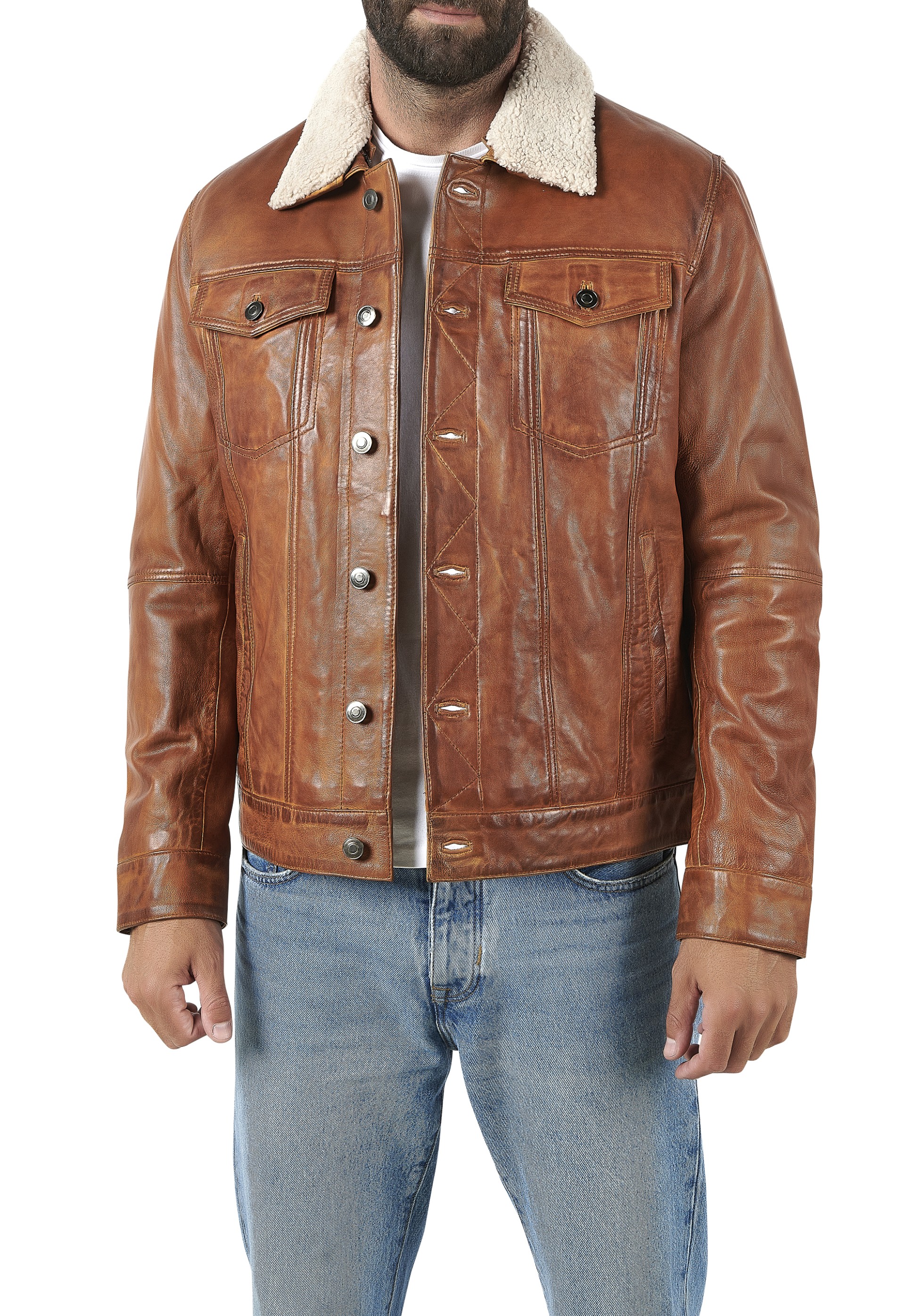 Blusão em pele Luiz