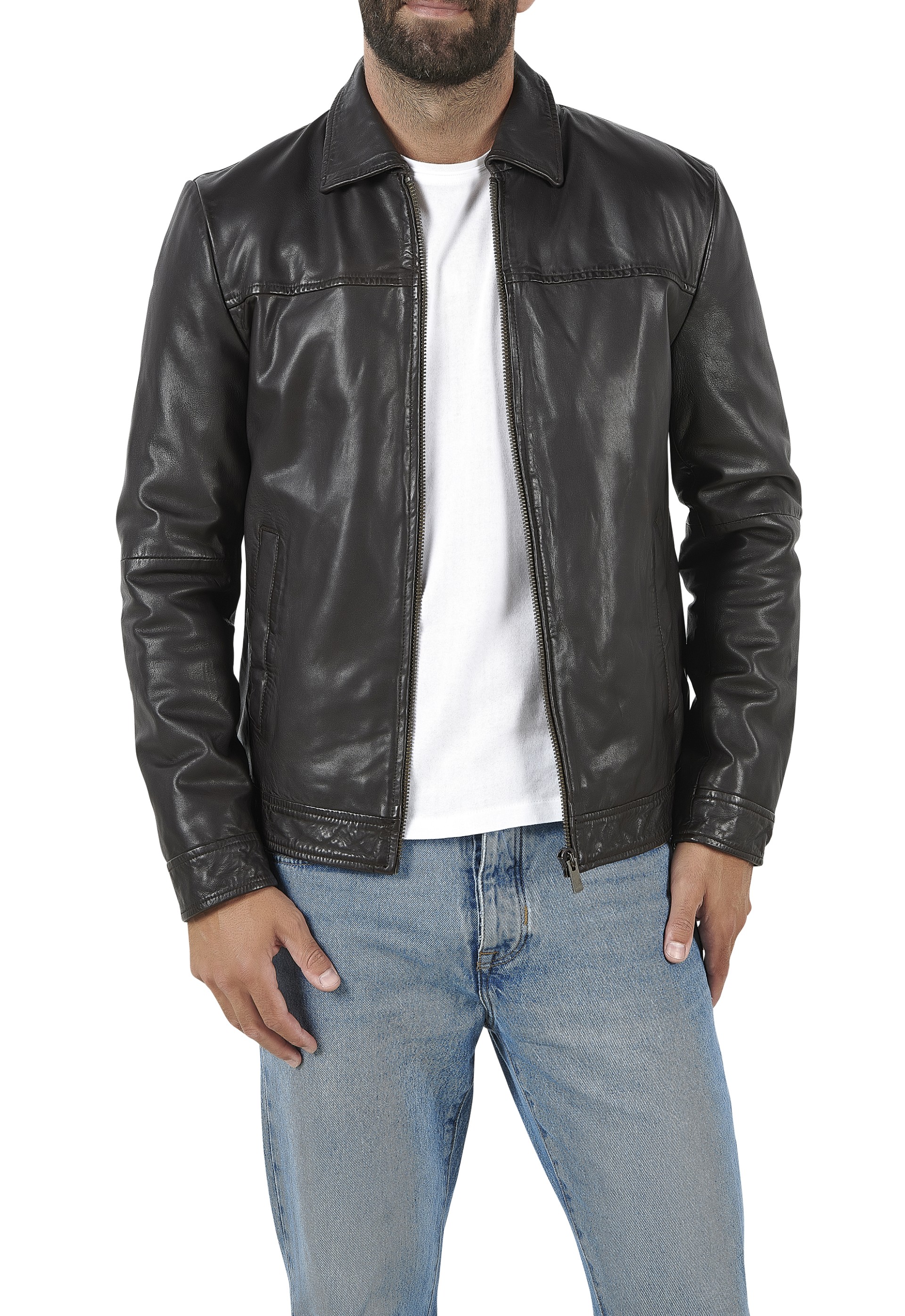 Blusão em pele Gael