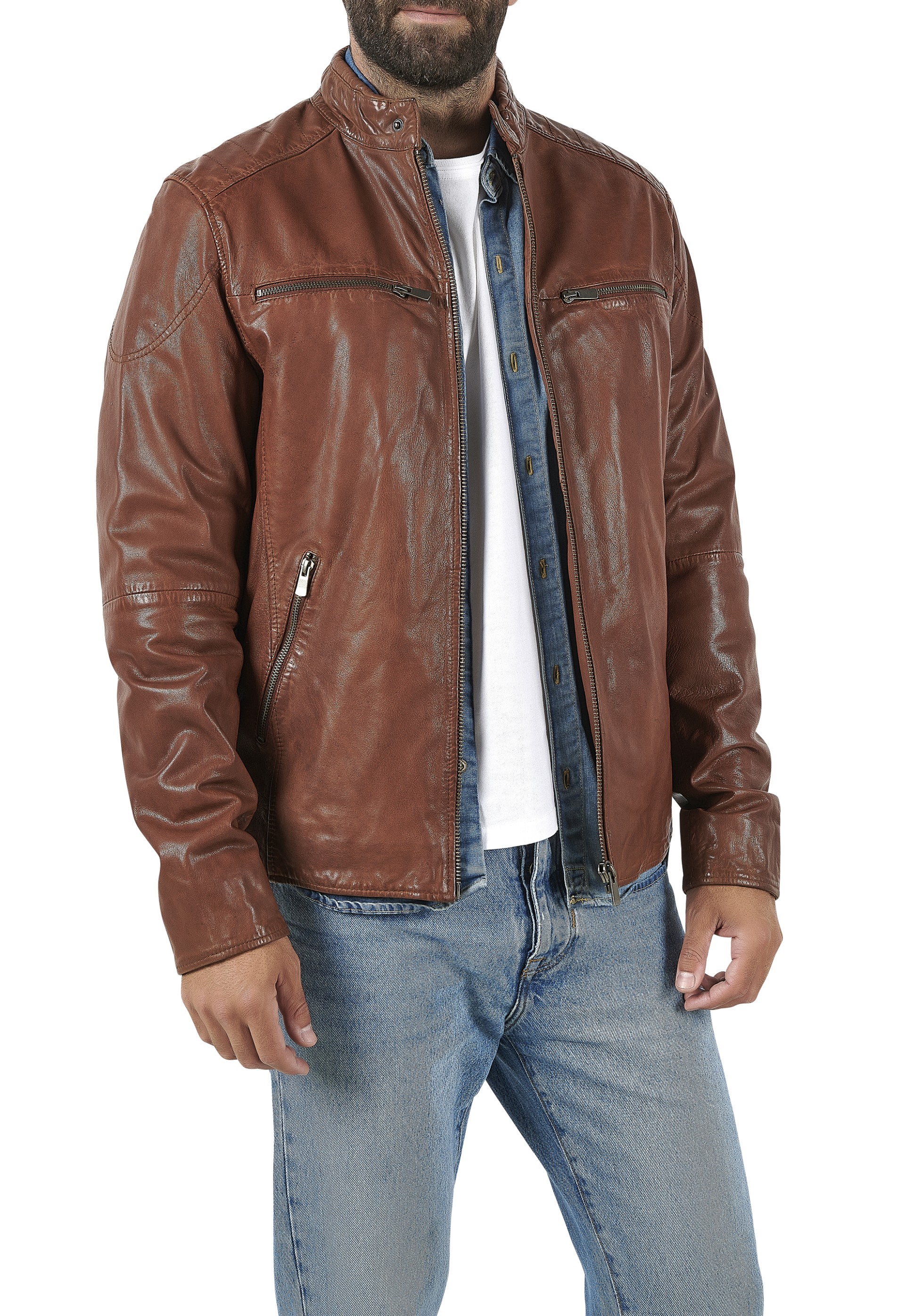 Blusão em pele Benício