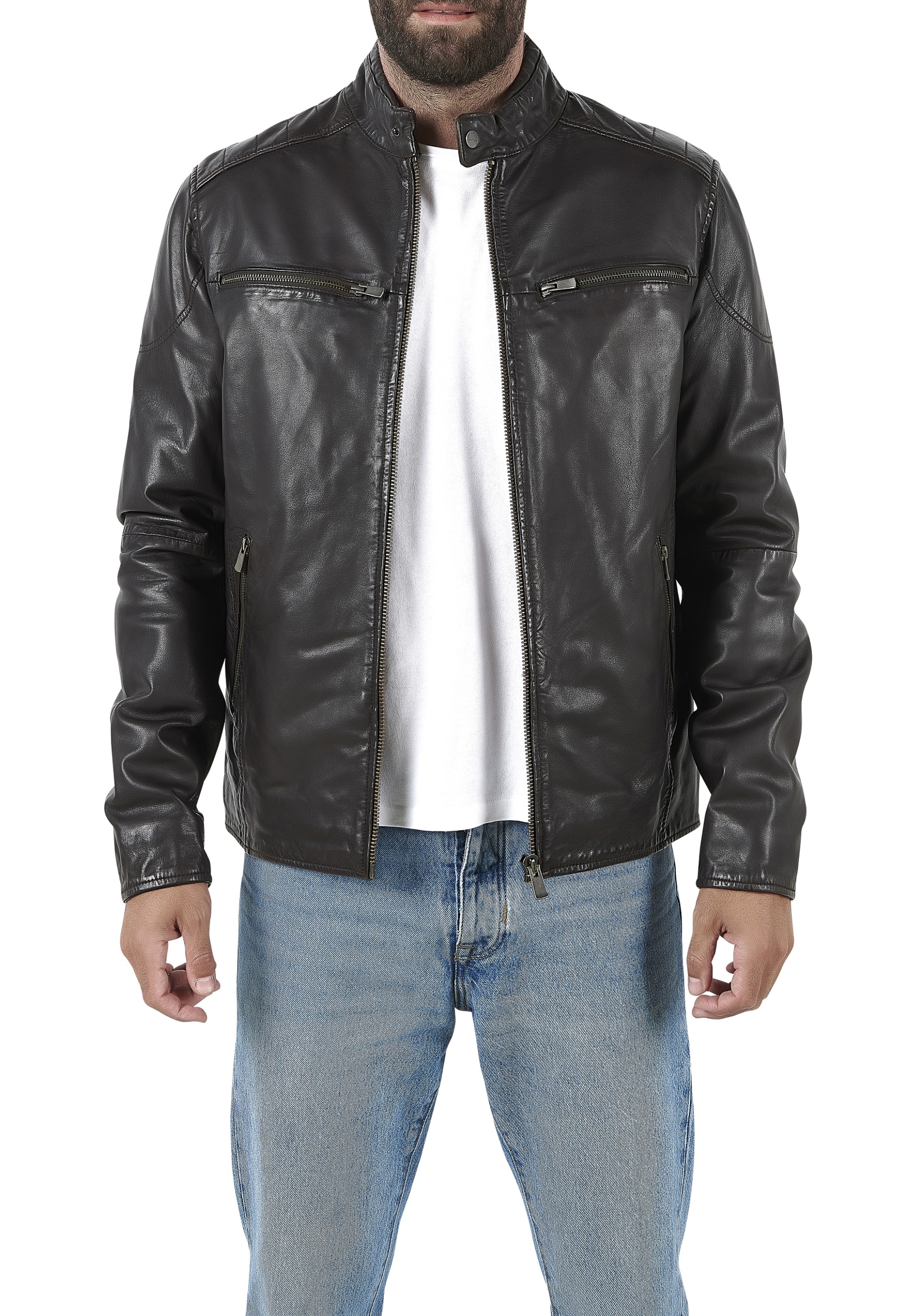 Blusão em pele Benício