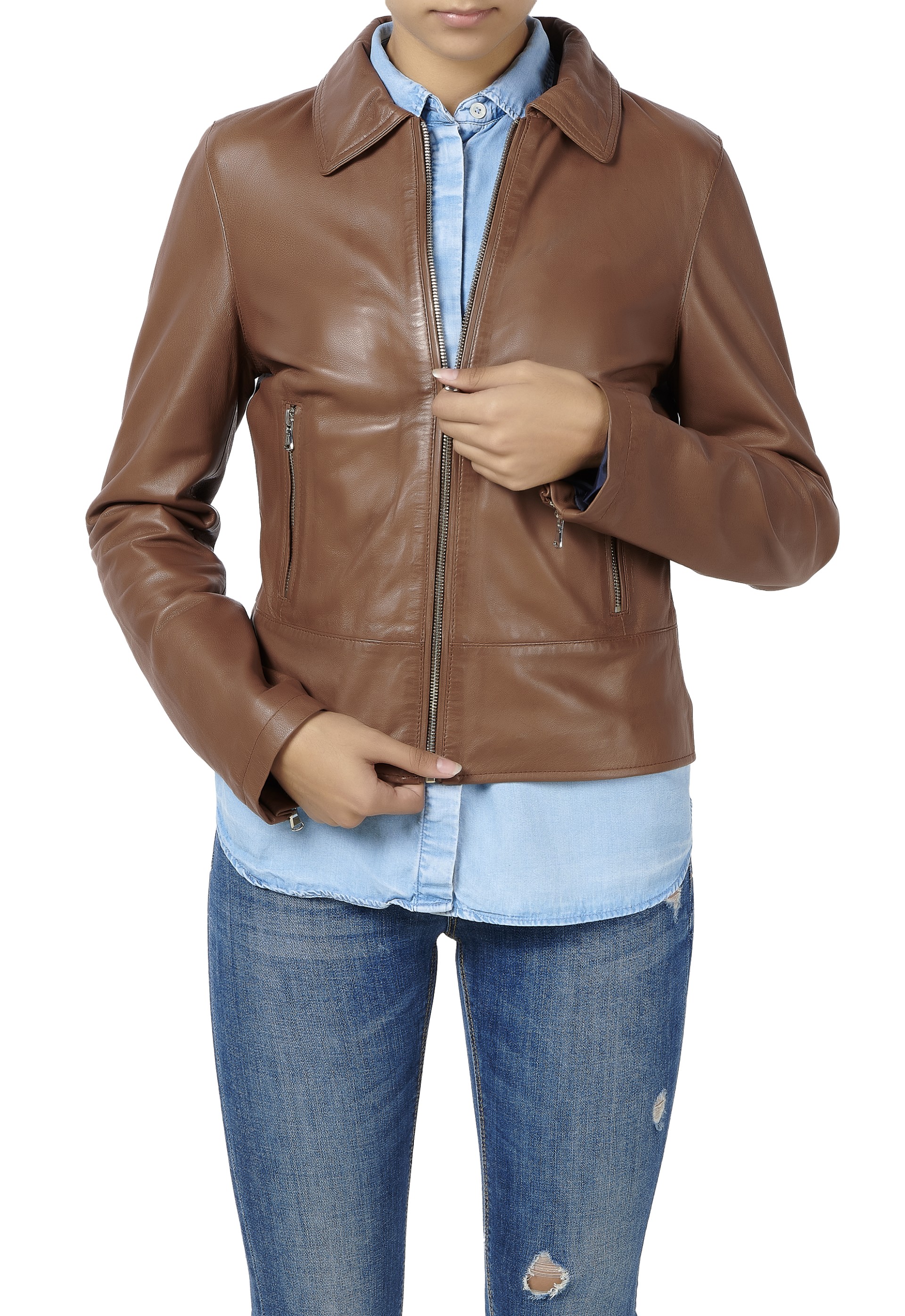 Blusão em pele Julia