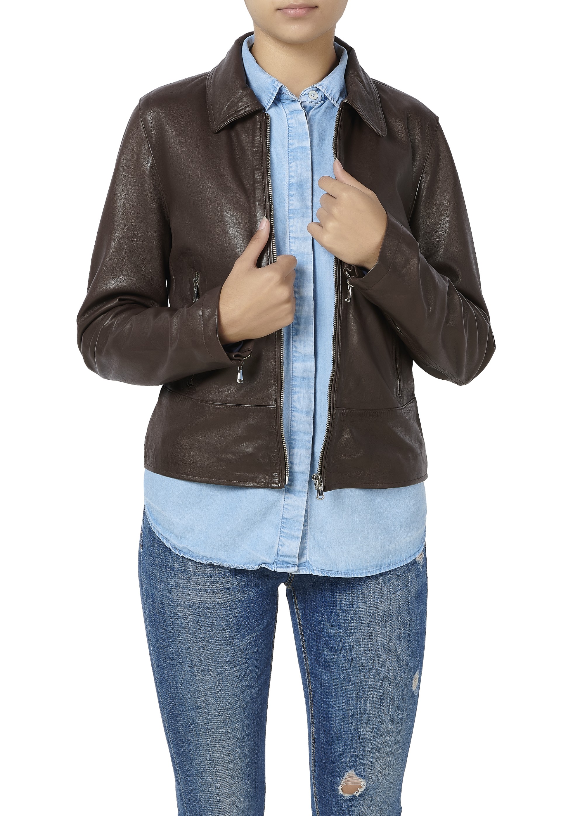 Blusão em pele Julia