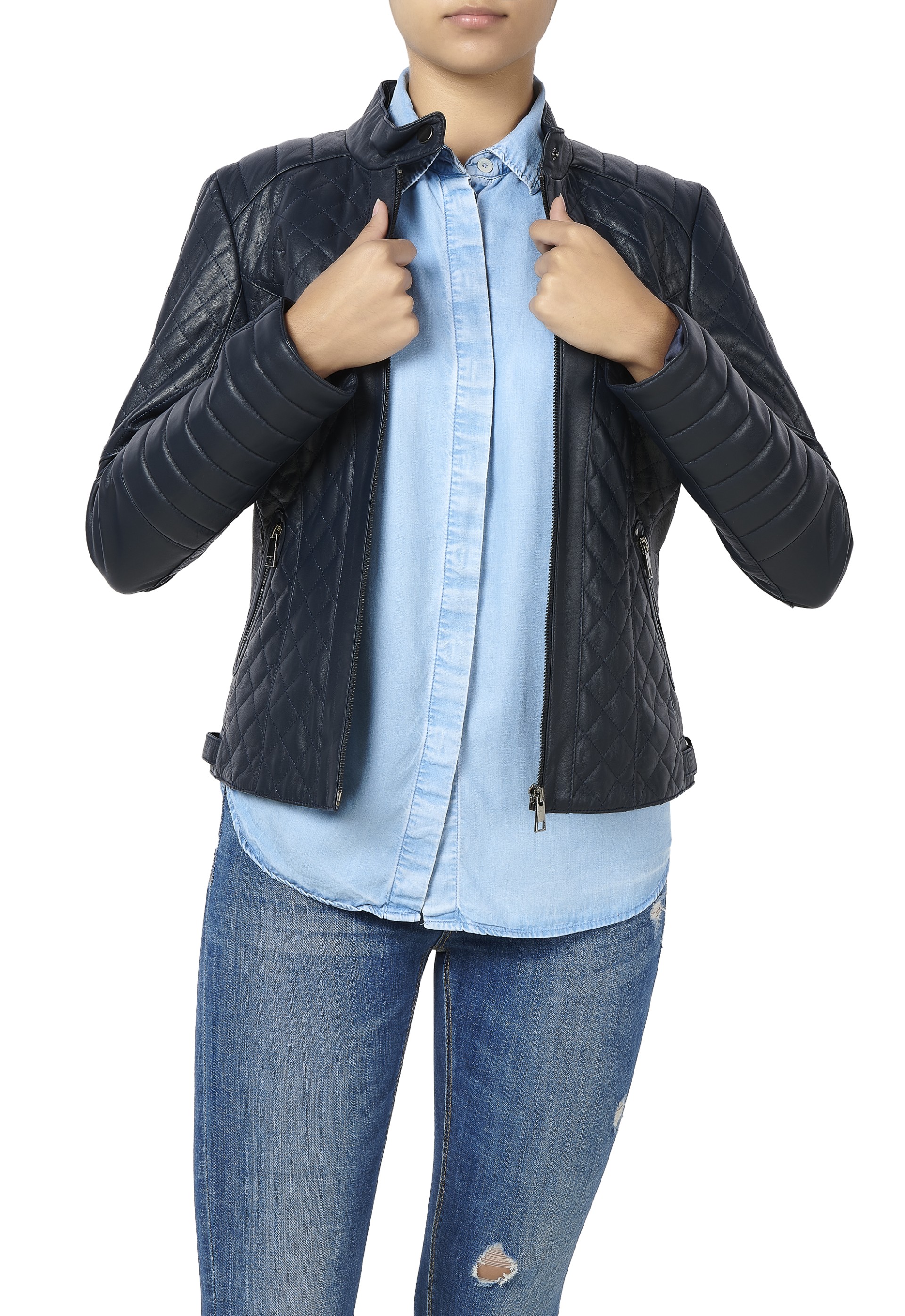 Blusão em pele Mayla