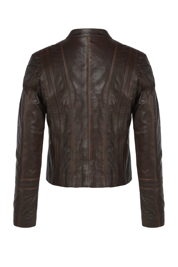 Jaqueta em pele Mait
