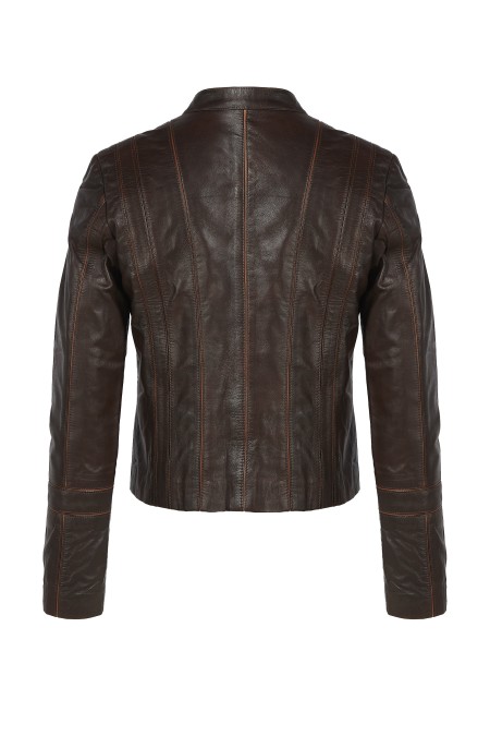 Jaqueta em pele Mait