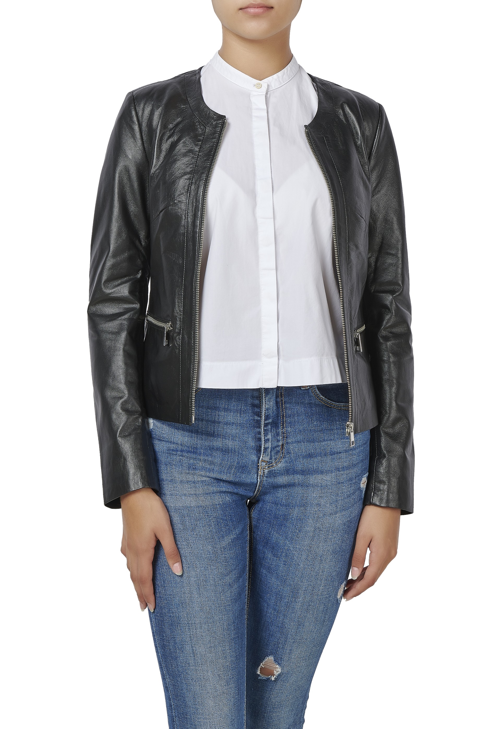 Jaqueta em pele Débora