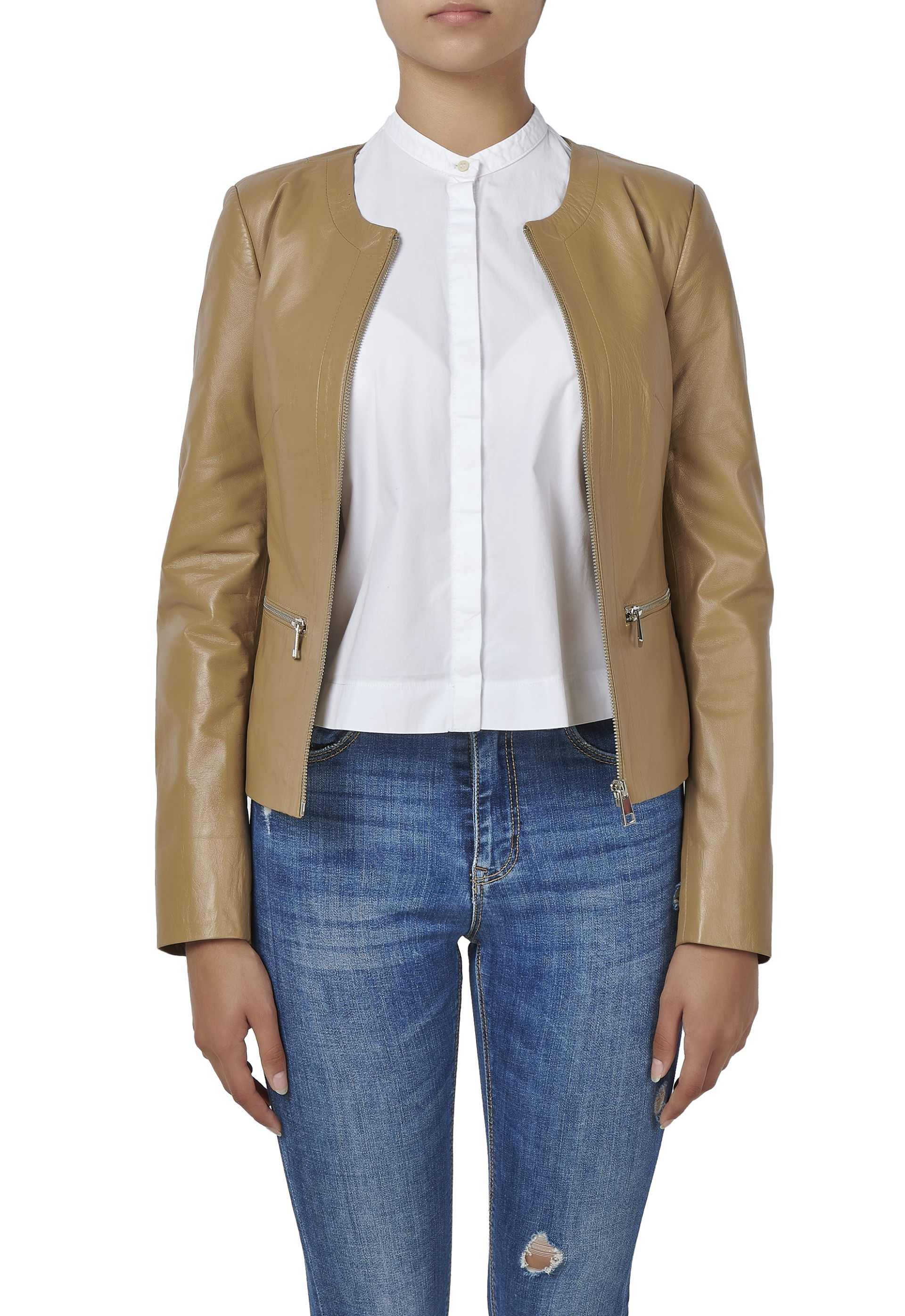 Jaqueta em pele Débora